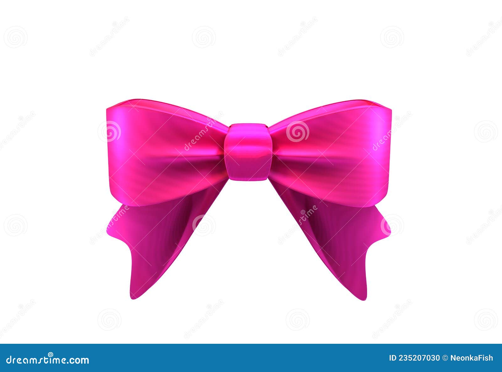 Pink Ribbon Bow stock illustration. Illustration of background 235207030