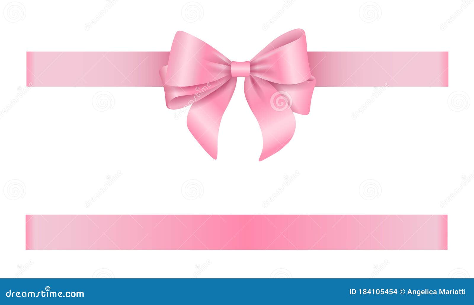 Ribbon bow pink Stock Vector by ©yupiramos 121094890
