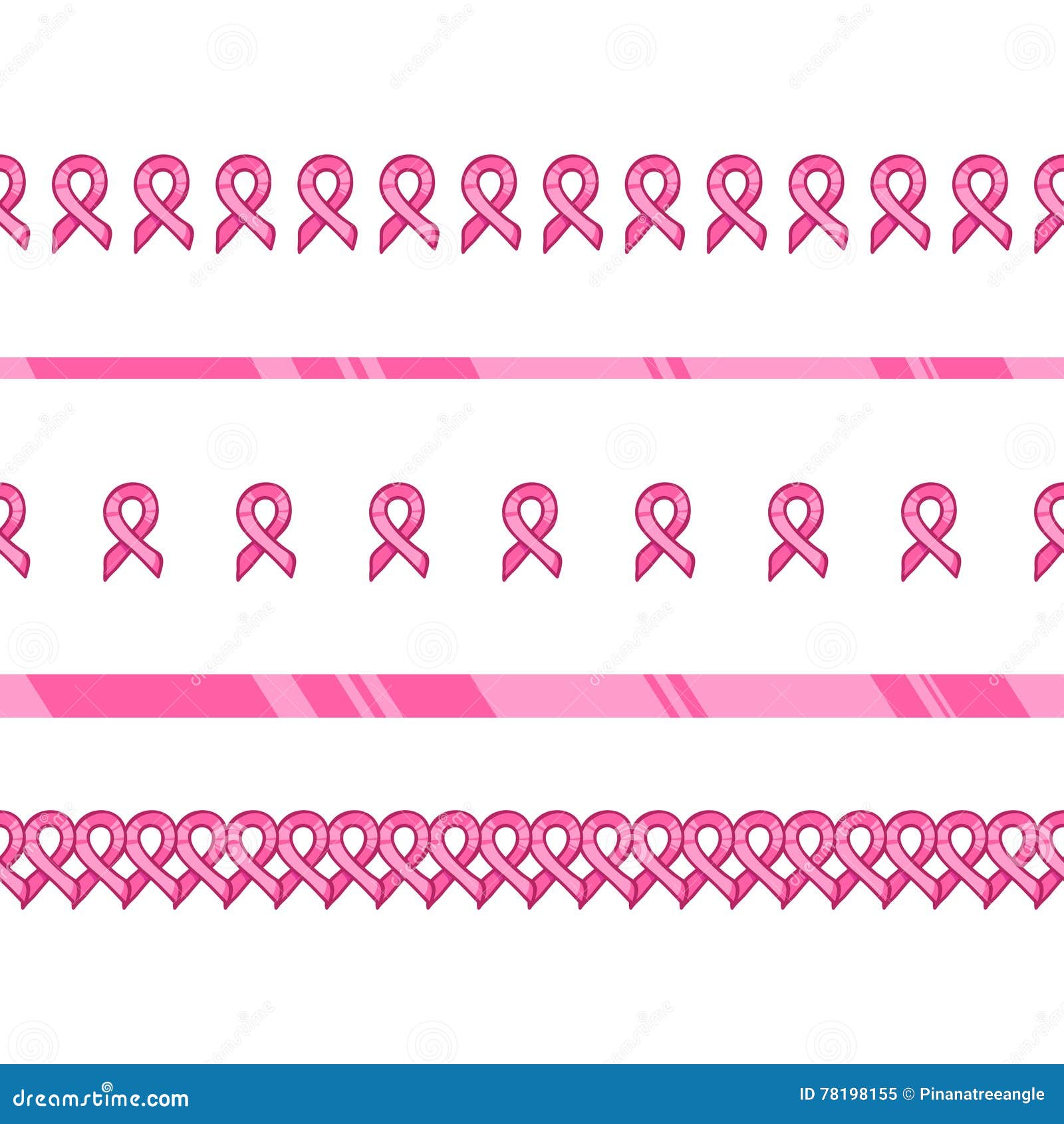 cancer pink ribbon border