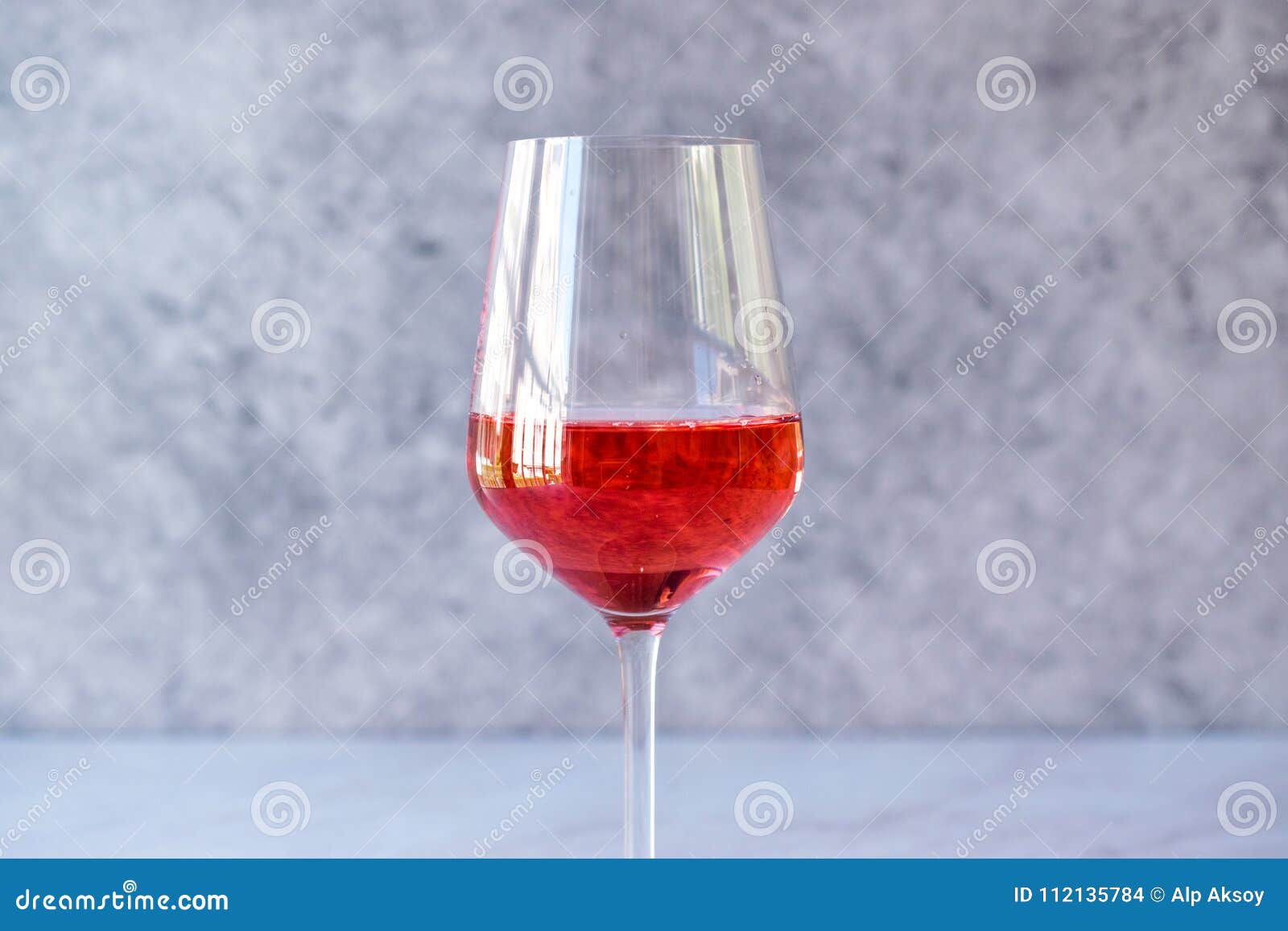 Pink Rose Blush Wine in Glass Stock Photo Image of good, pour 112135784