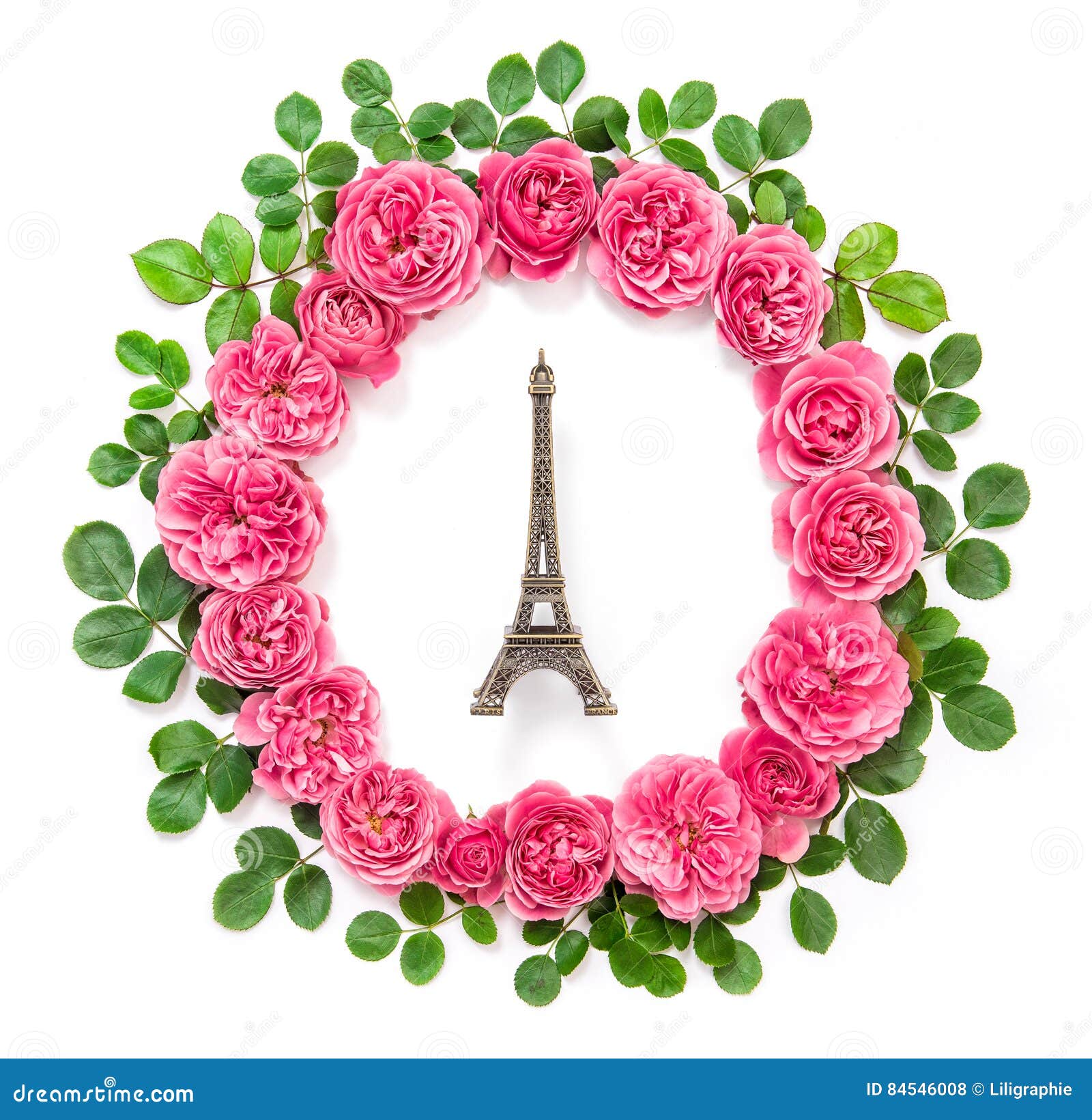 Rose And Eiffel Tower Royalty-Free Stock Image | CartoonDealer.com ...