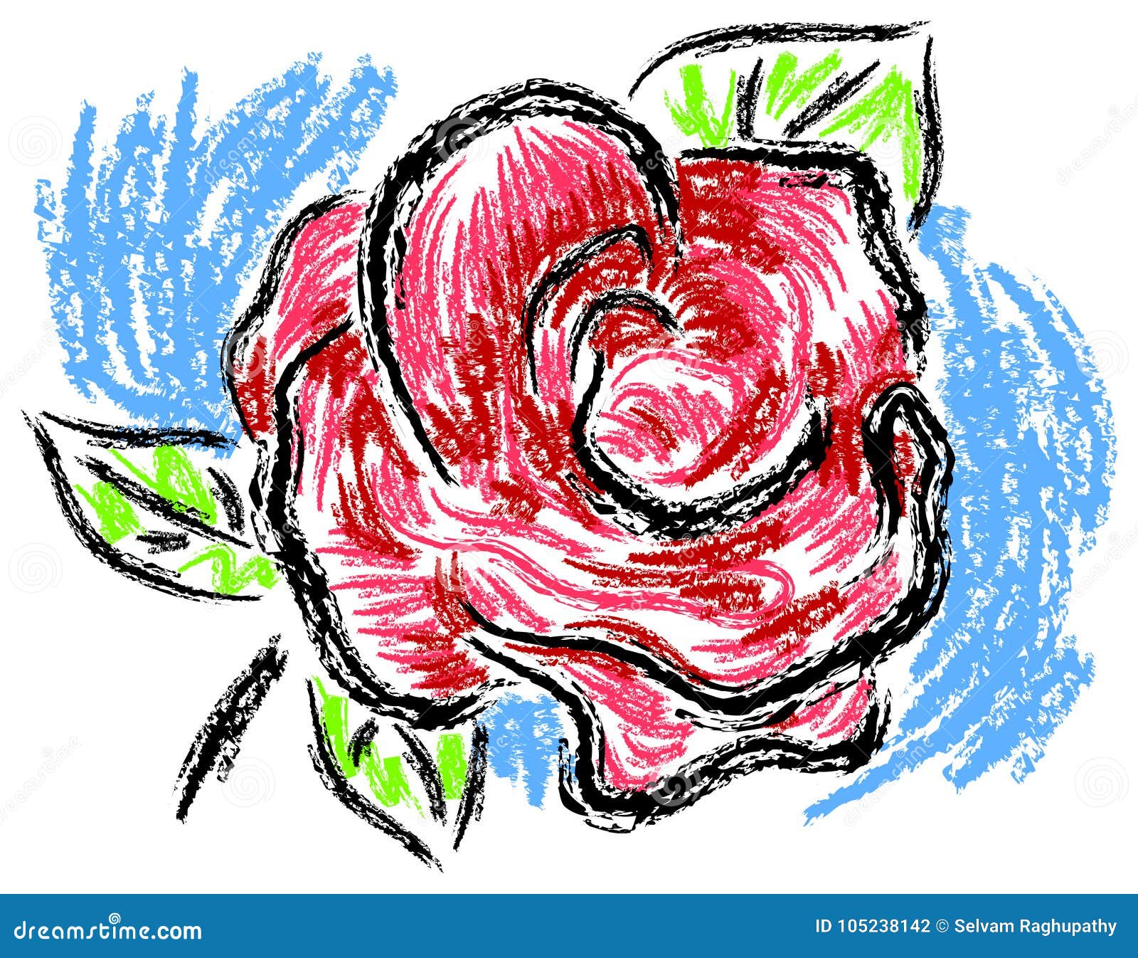 Charcoal drawing of a rose petal on Craiyon
