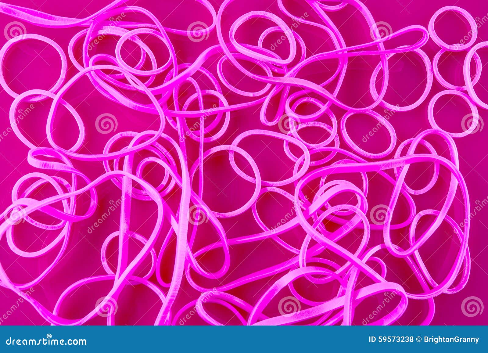 Pink rubber bands stock photo. Image of shaped, shapes 59573238