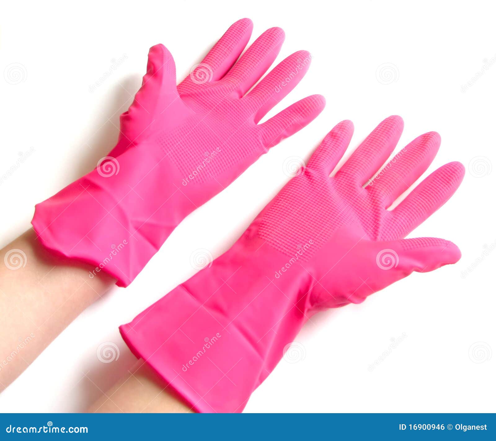 Pink Rubber Gloves Royalty Free Stock Image Image 16900946