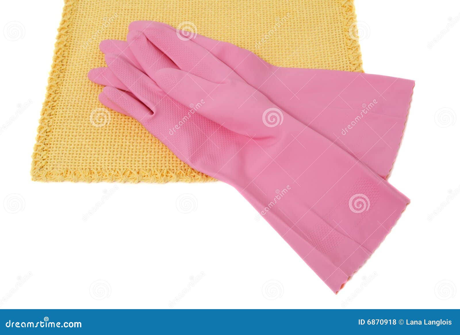 Pink rubber gloves stock photo. Image of object, wash 6870918