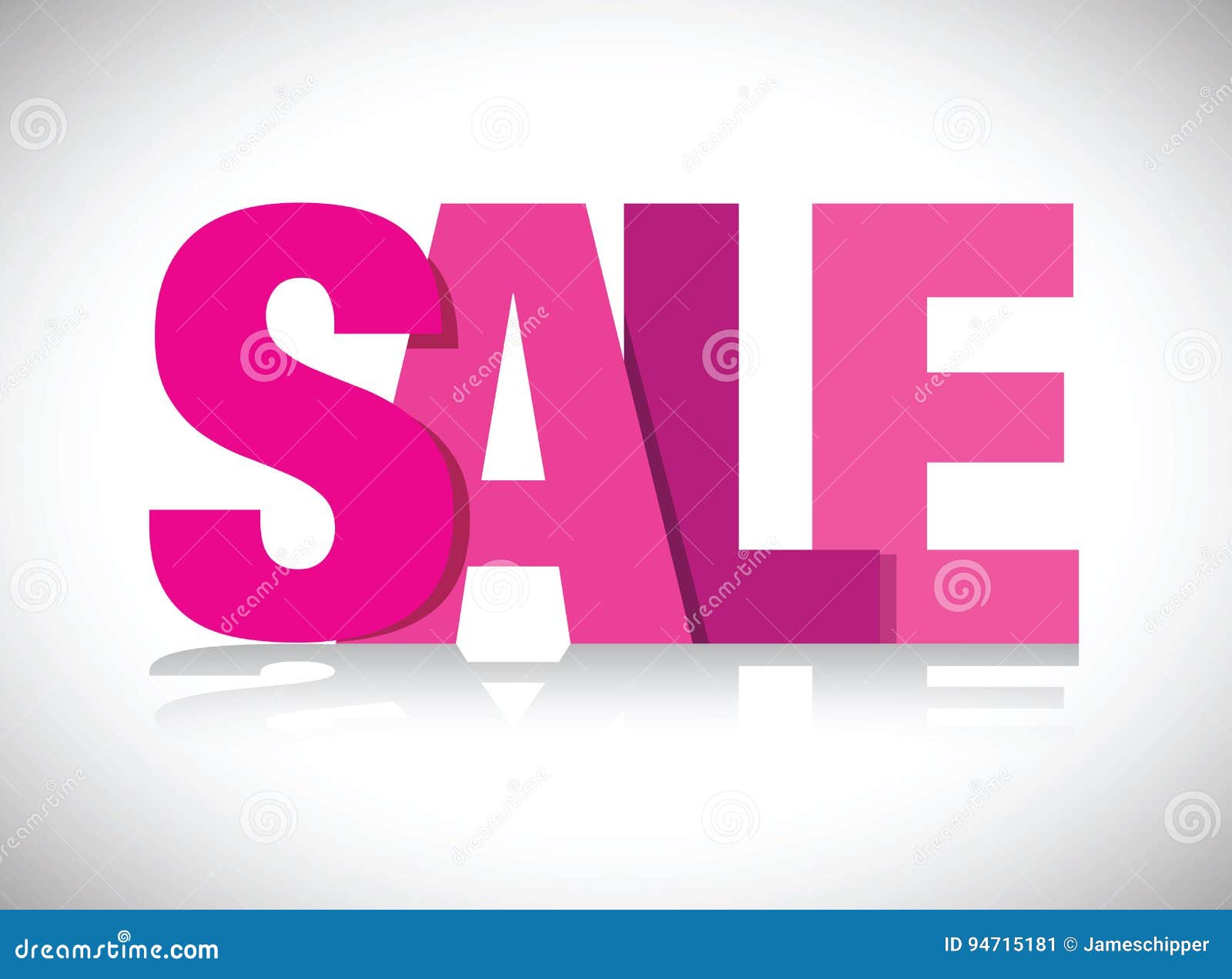 Pink sale sign stock illustration. Illustration of glossy 94715181