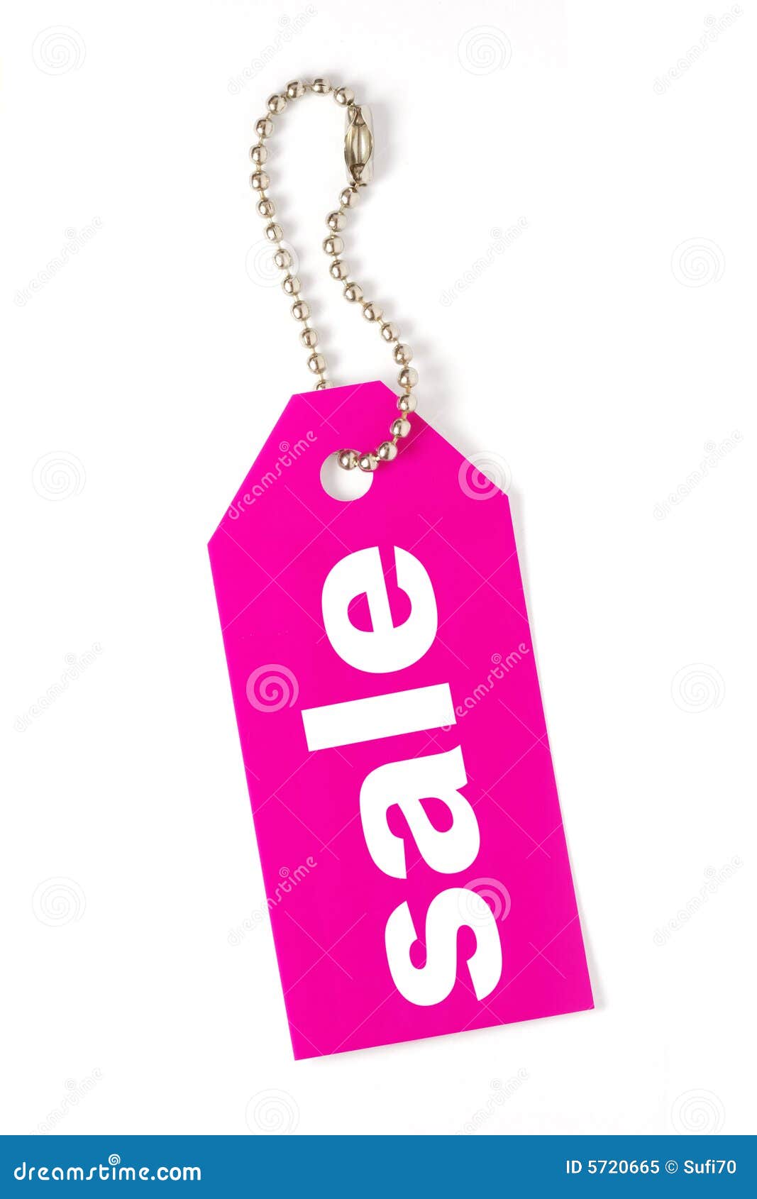 Pink sale tag isolated stock image. Image of marketing 5720665