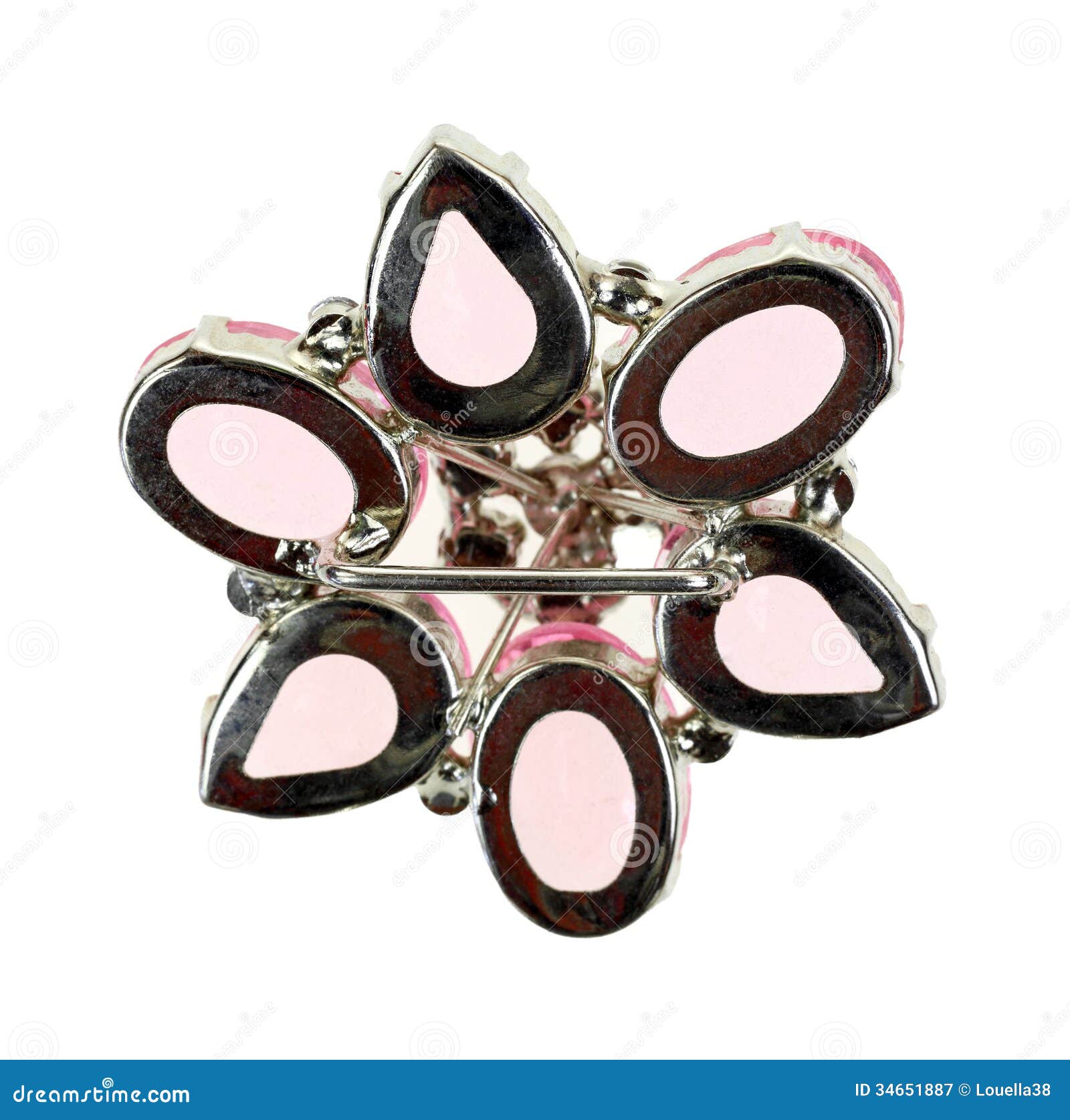 Pink Scarf Holder Reverse Side Stock Image Image of ends, scarf 34651887
