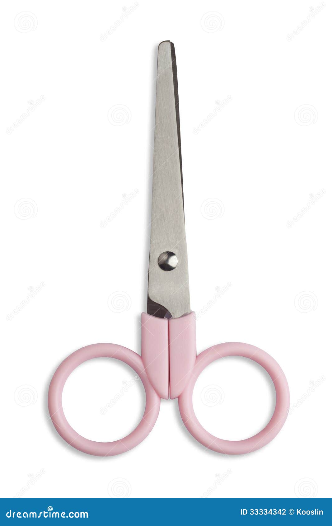 Pink Scissors Isolated On White Background Stock Photo