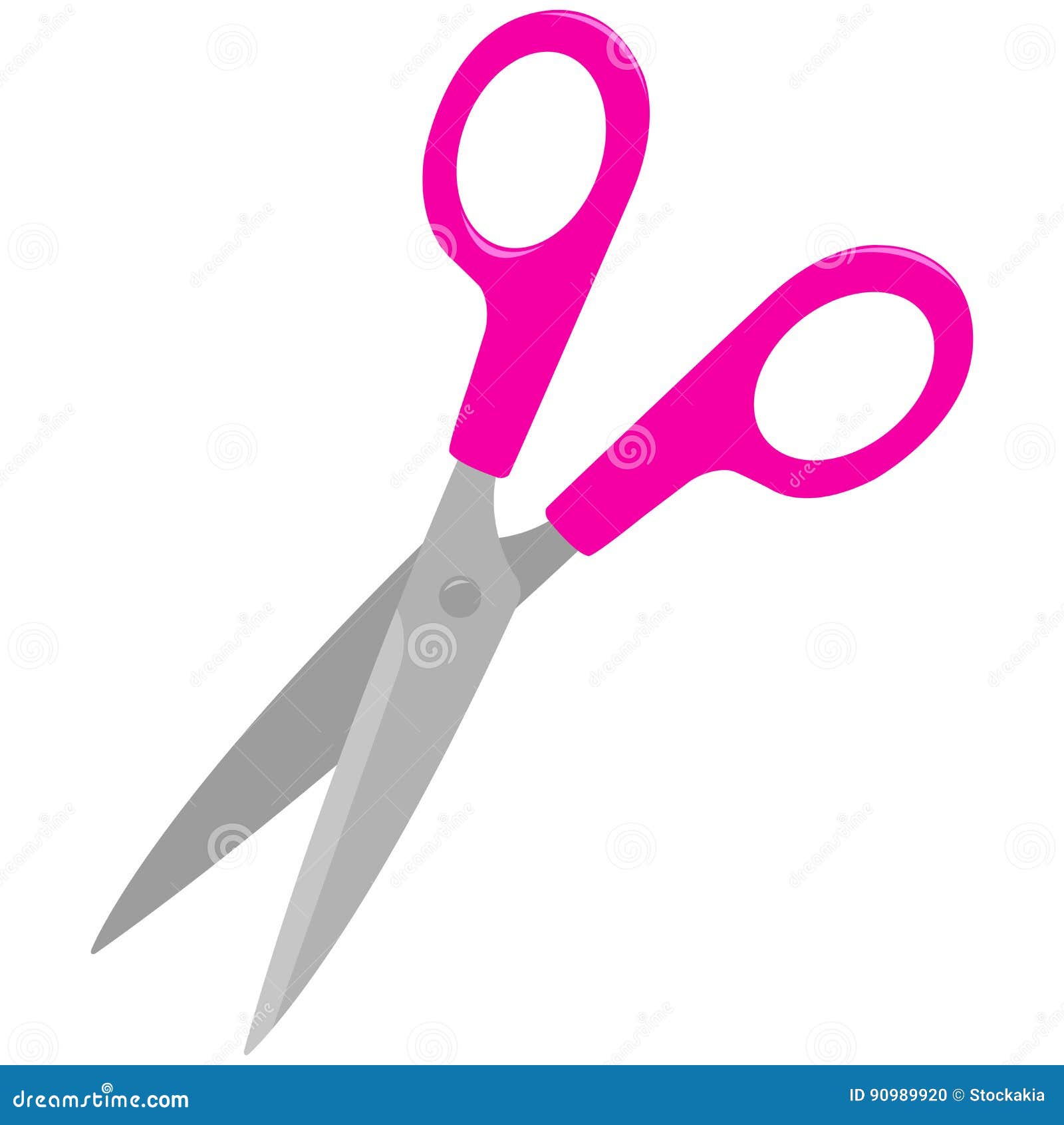 pink scissors.  