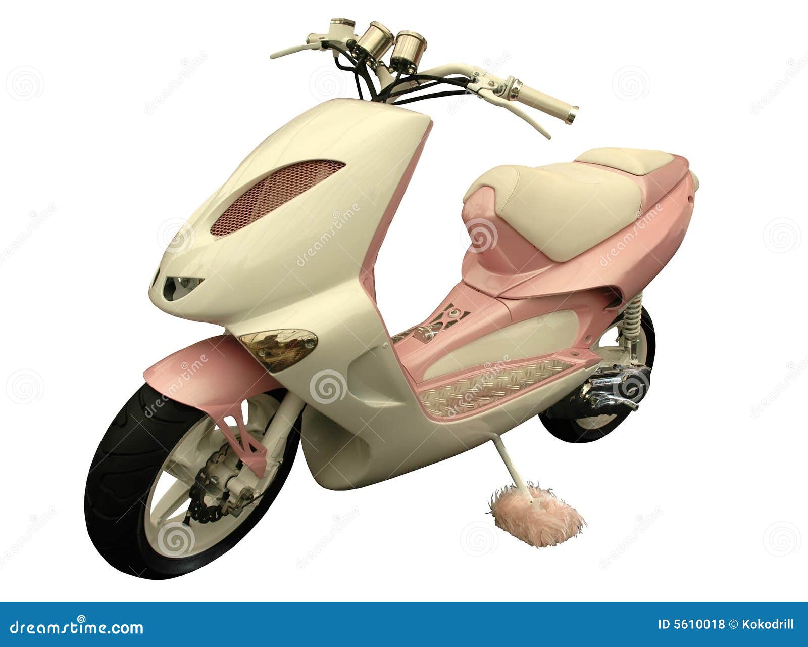 Pink scooter stock photo. Image of motorbike, speedometer 5610018