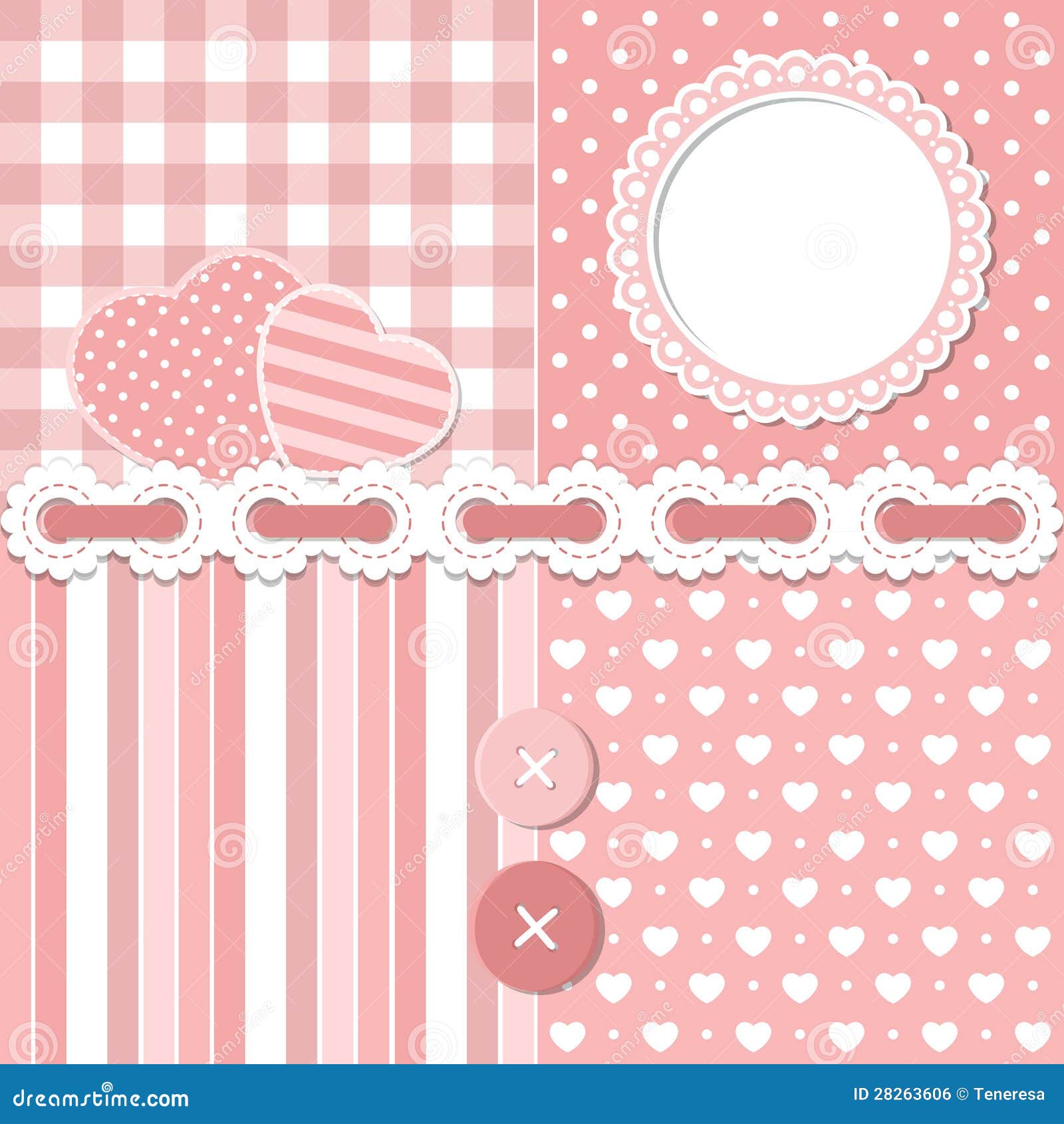 Pink Scrapbook Set Royalty Free Stock Image - Image: 282636061300 x 1390