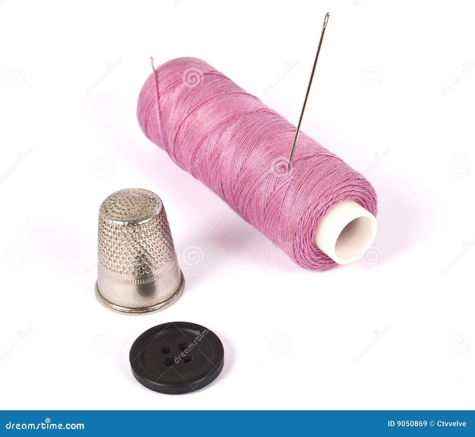 Pink sewing kit stock image. Image of fashion, handiwork 9050869