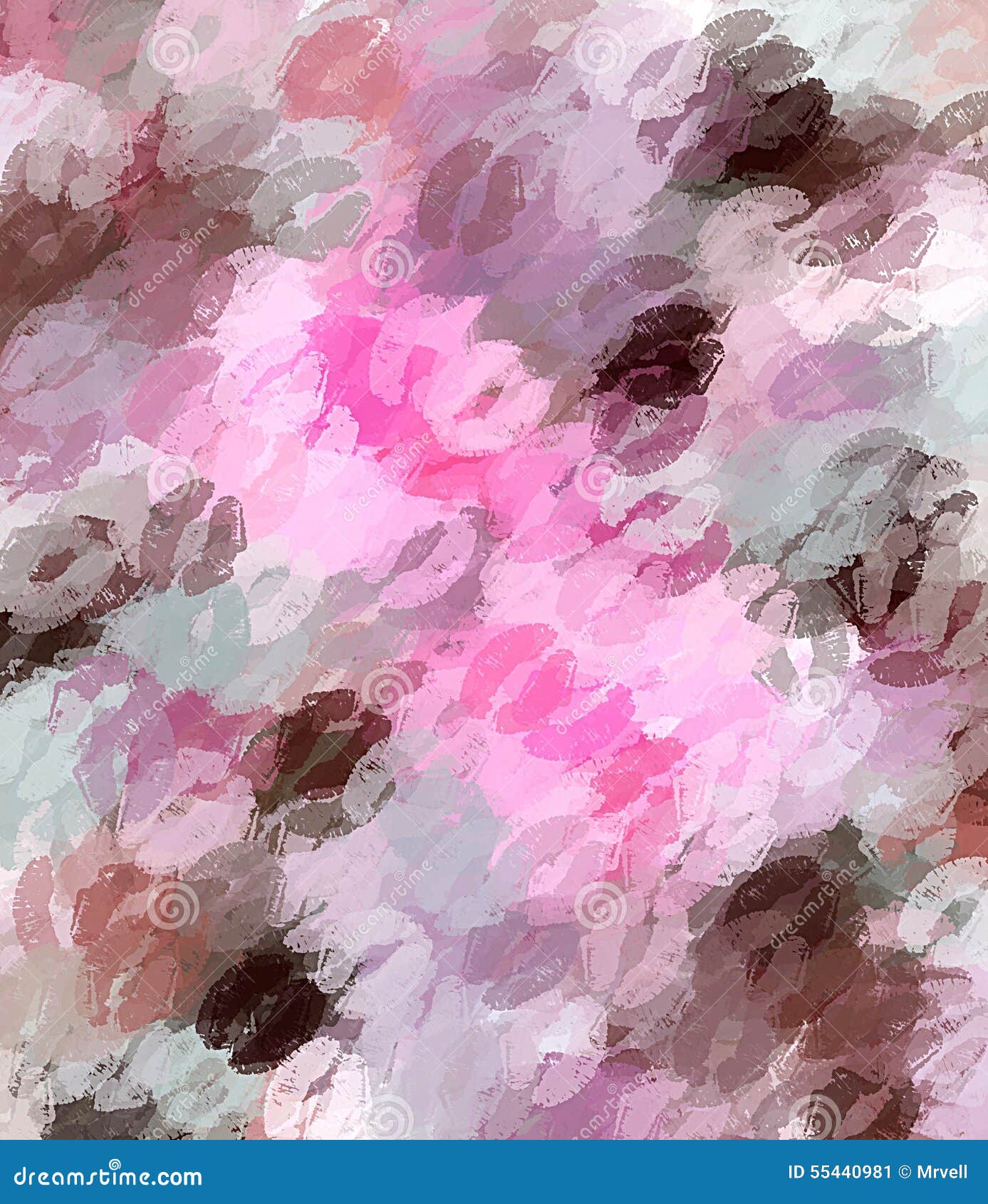 Pink kiss background stock illustration. Illustration of romantic ...