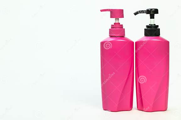pink shampoo on blue hair