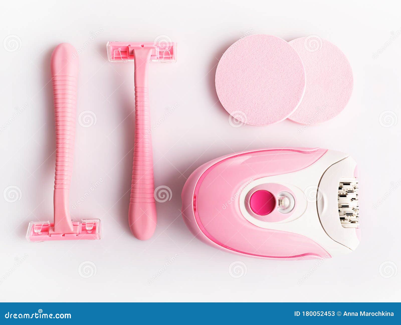Pink Shaving and Hair Removal Products Stock Image - Image of procedure,  epilator: 180052453