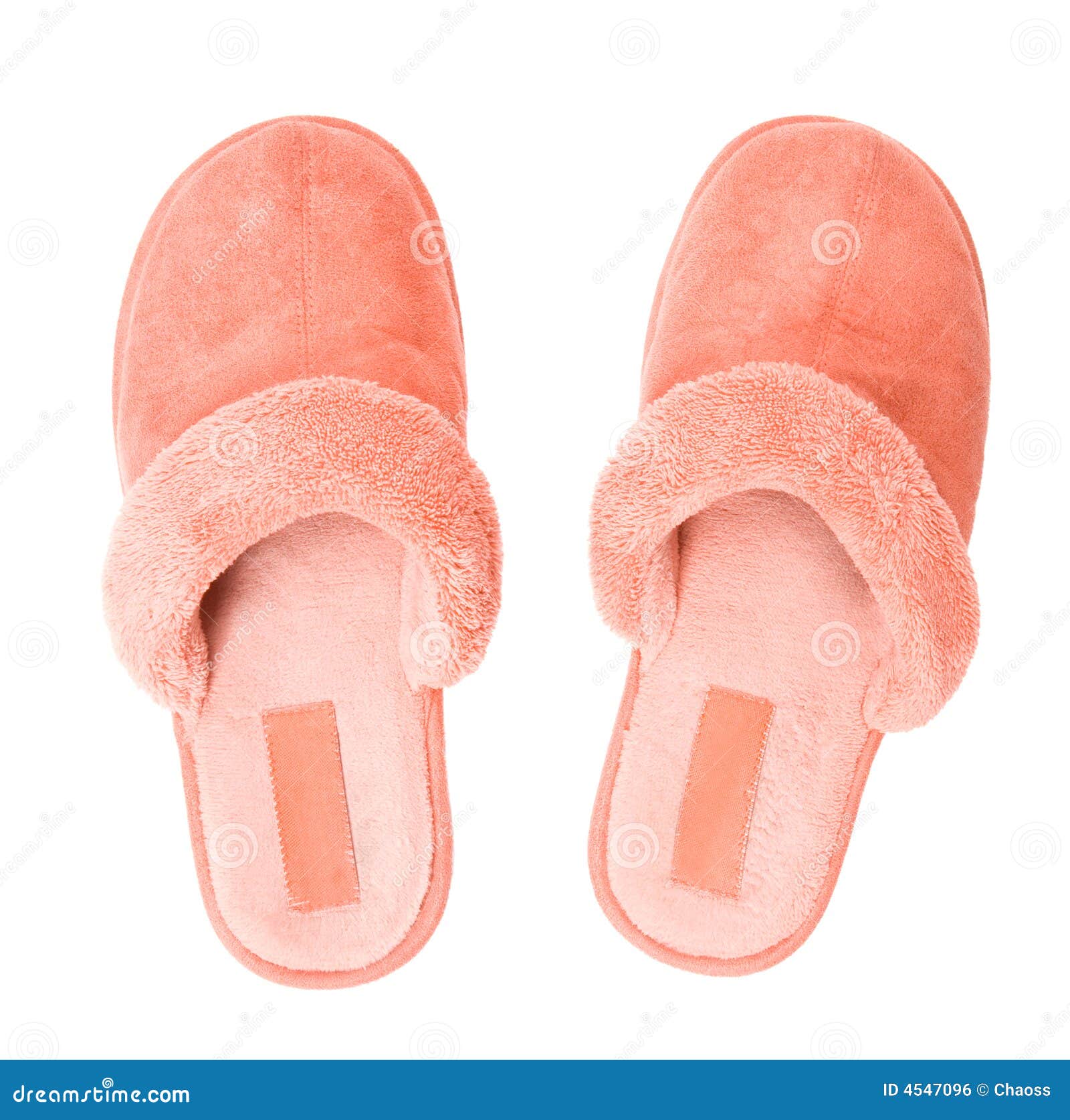 Pink slippers top view stock photo. Image of shoes, clothing - 4547096