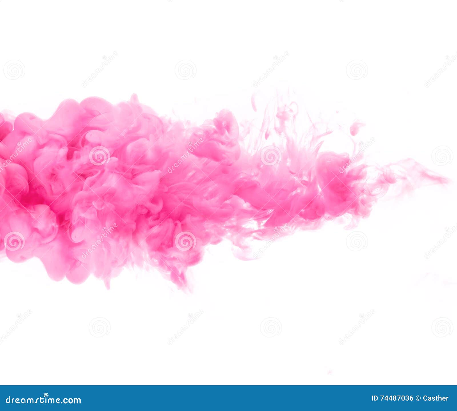 Pink Smoke Cloud Isolated on White Background Stock Photo Image of