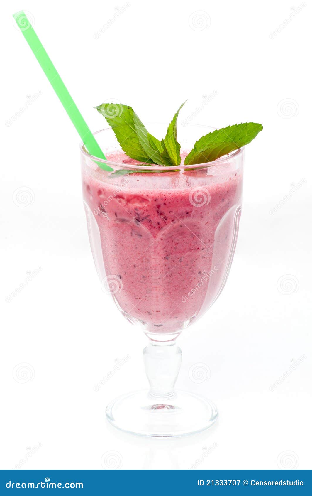 Pink Smoothies With Decoration Stock Image Image of drinking