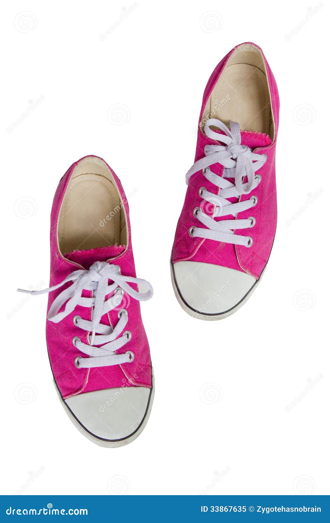 Pink Sneakers. stock image. Image of white, sports, isolated - 33867635