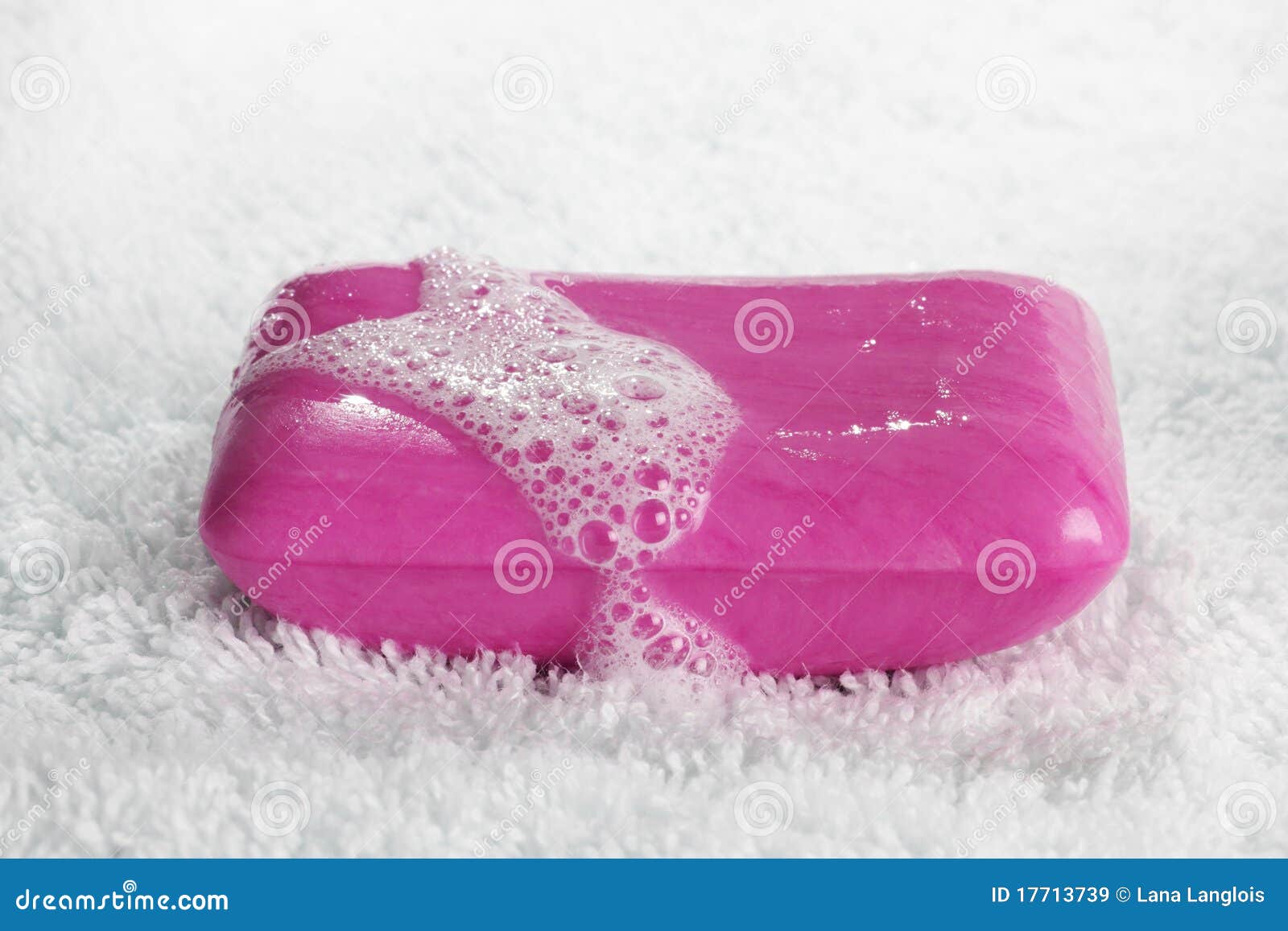 Pink soap bar stock image. Image of soap, foam, clean 17713739
