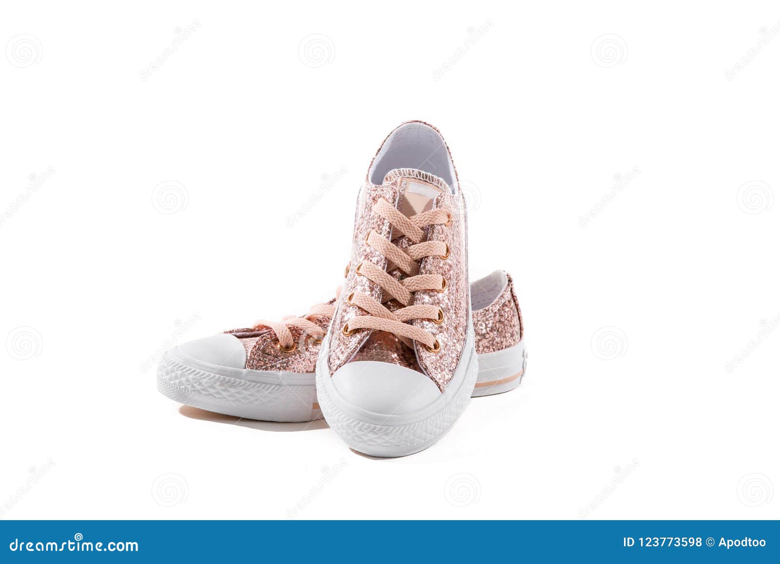 sparkly white tennis shoes