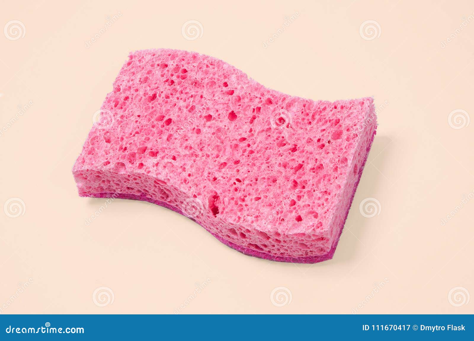Pink Sponge On A White Background Stock Image Image of closeup