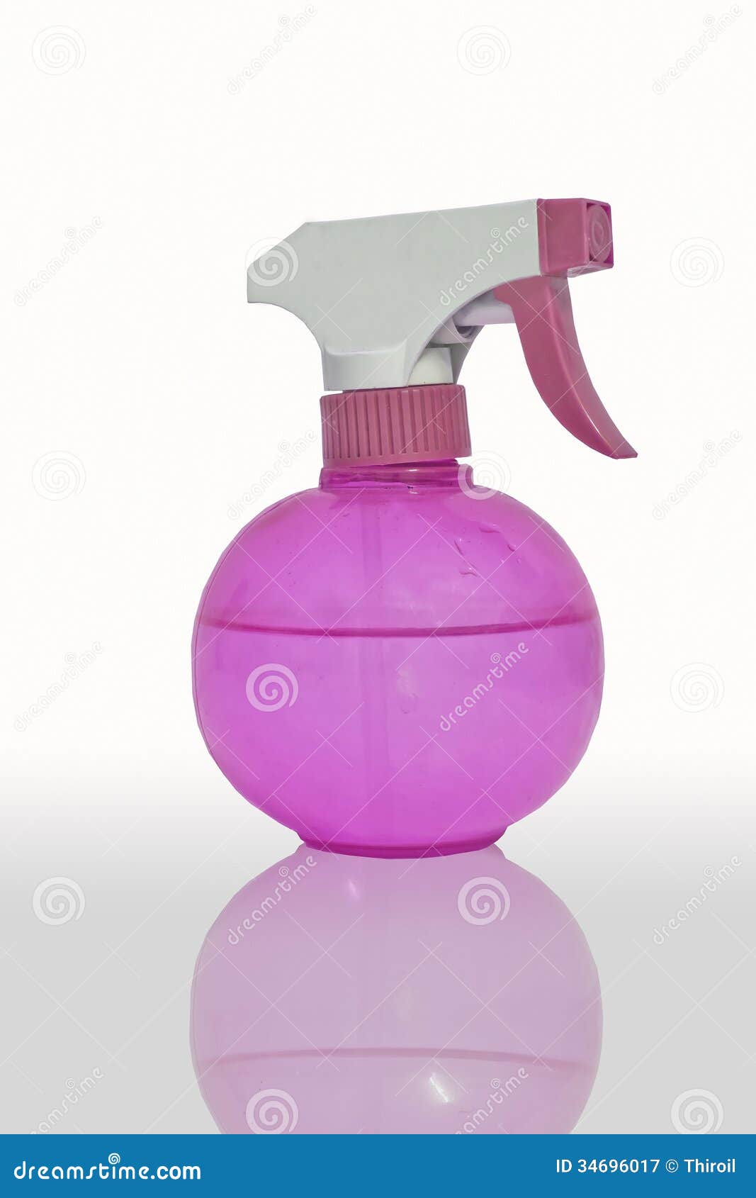Pink spray bottles. stock image. Image of crystal, fresh 34696017