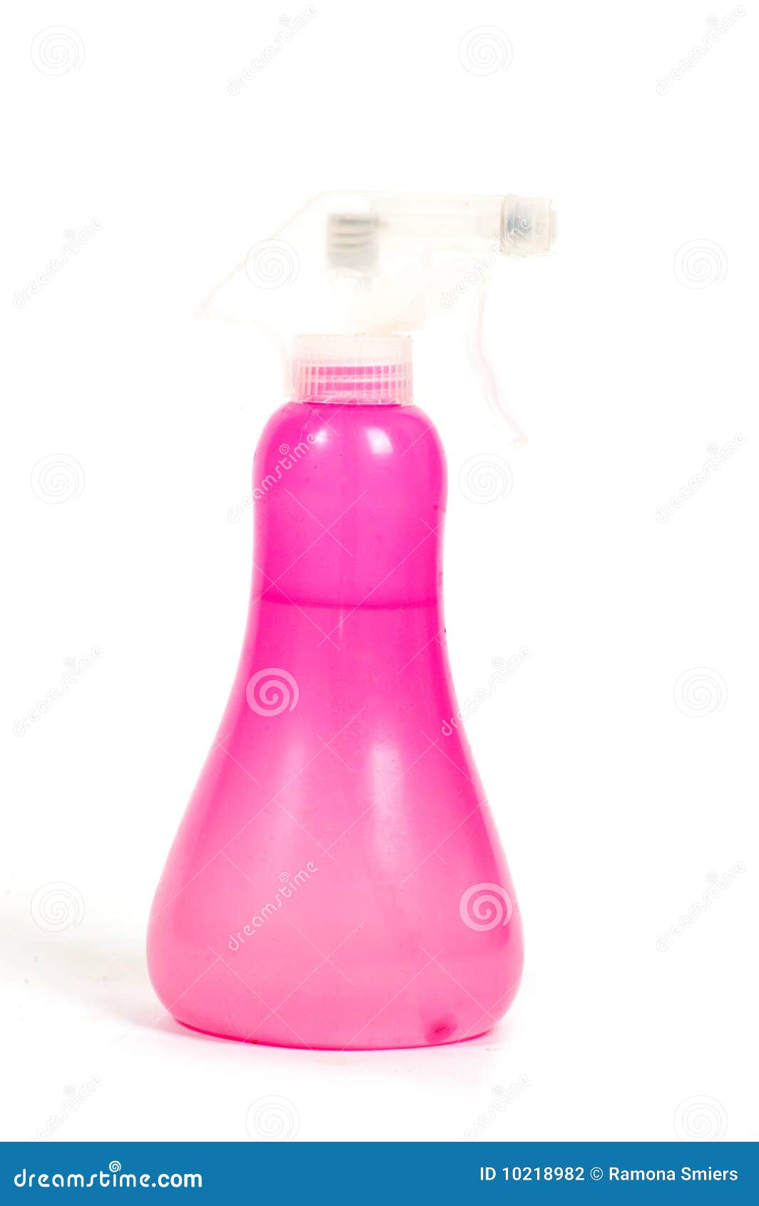 Pink Spraying Bottle Isolated Stock Photo Image of plastic, toilet