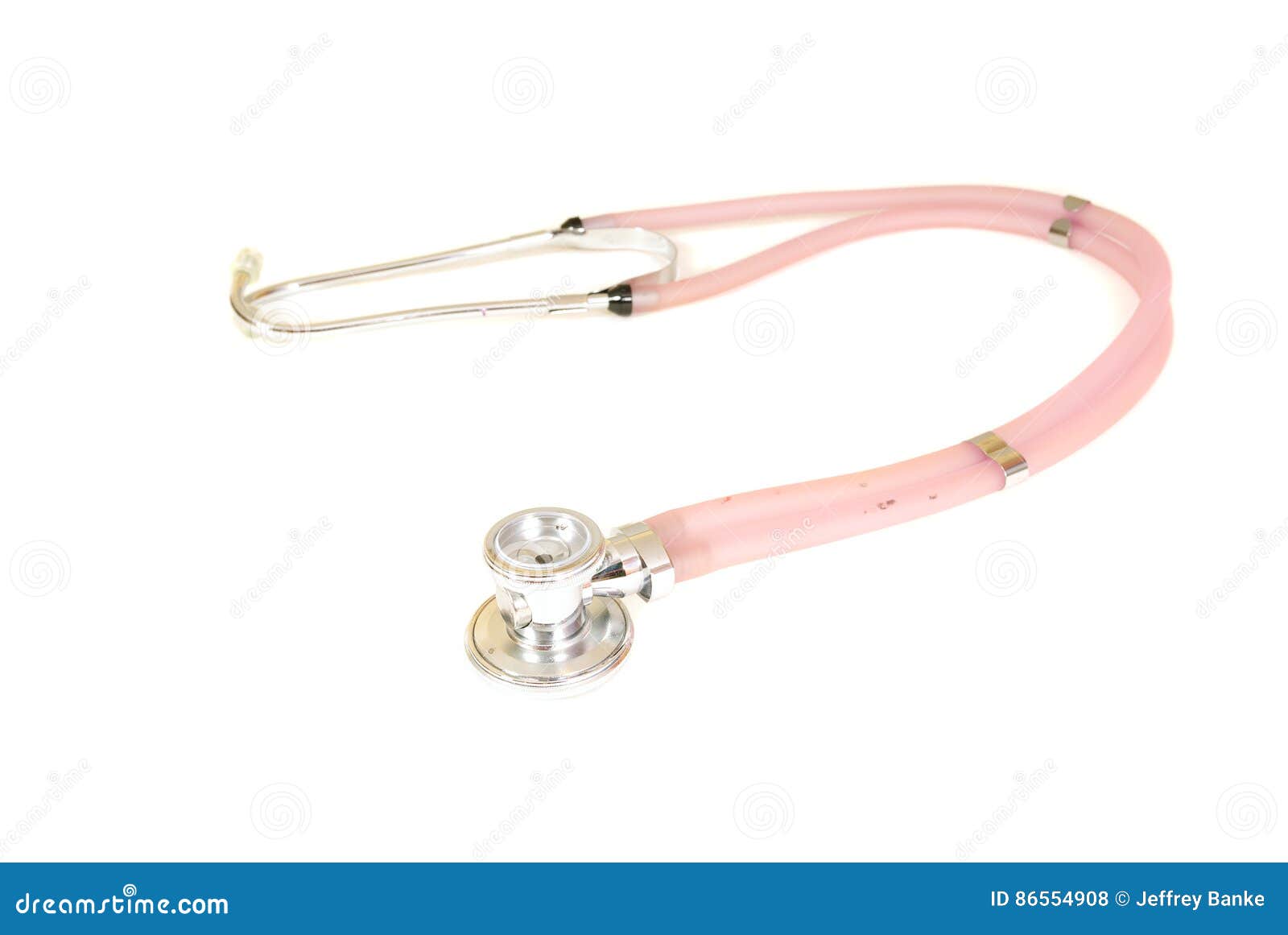 Pink Stethoscope stock photo. Image of auditory, hygienic 86554908