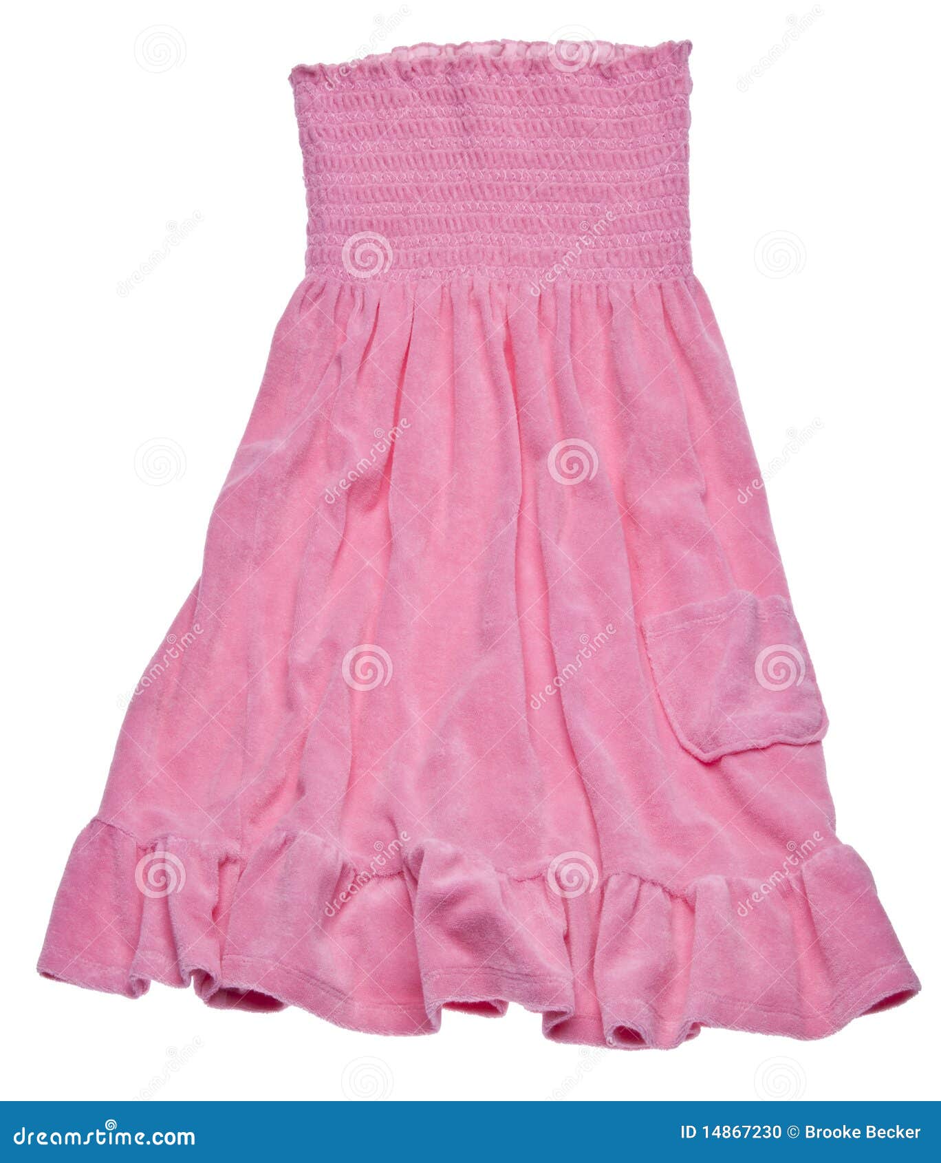 Pink Summer Dress stock photo. Image of clipping, summer - 14867230