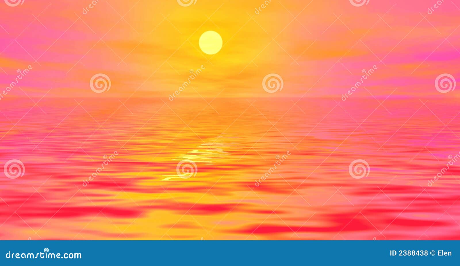 Pink Sunrise stock illustration. Illustration of computer 2388438