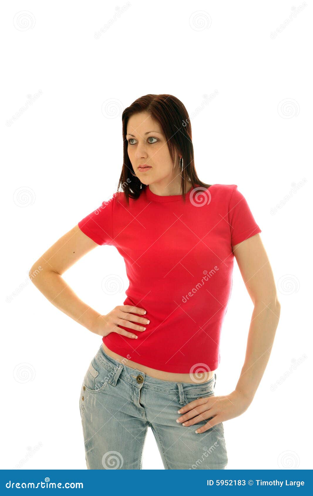 Pink t shirt stock image. Image of pink, female, long 5952183