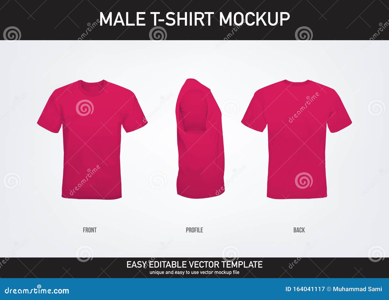 Download T Shirt Mockup Stock Vector Illustration Of Shirt Isolated 164041117