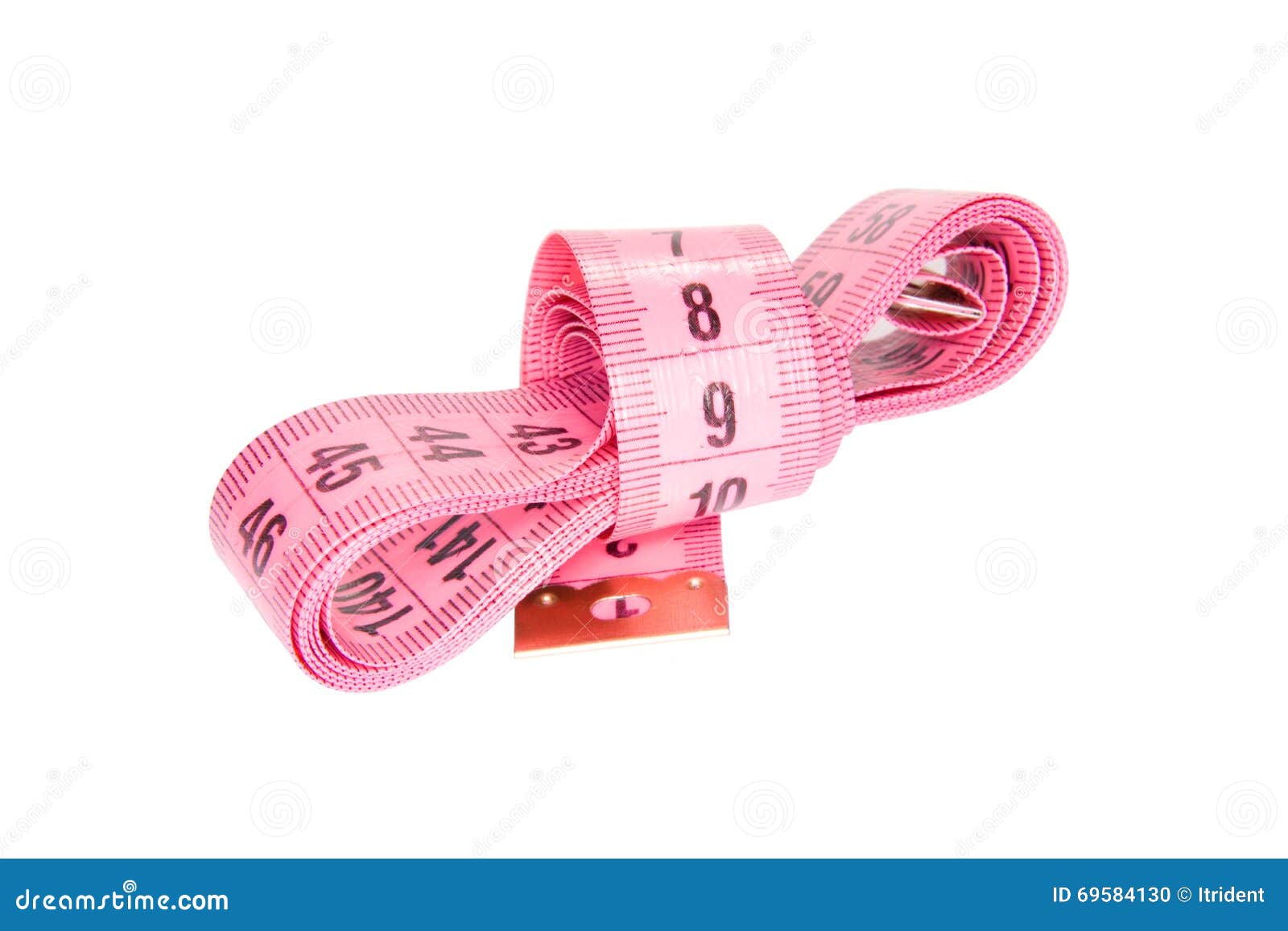 Premium Photo  Pink measuring tape isolated on white background