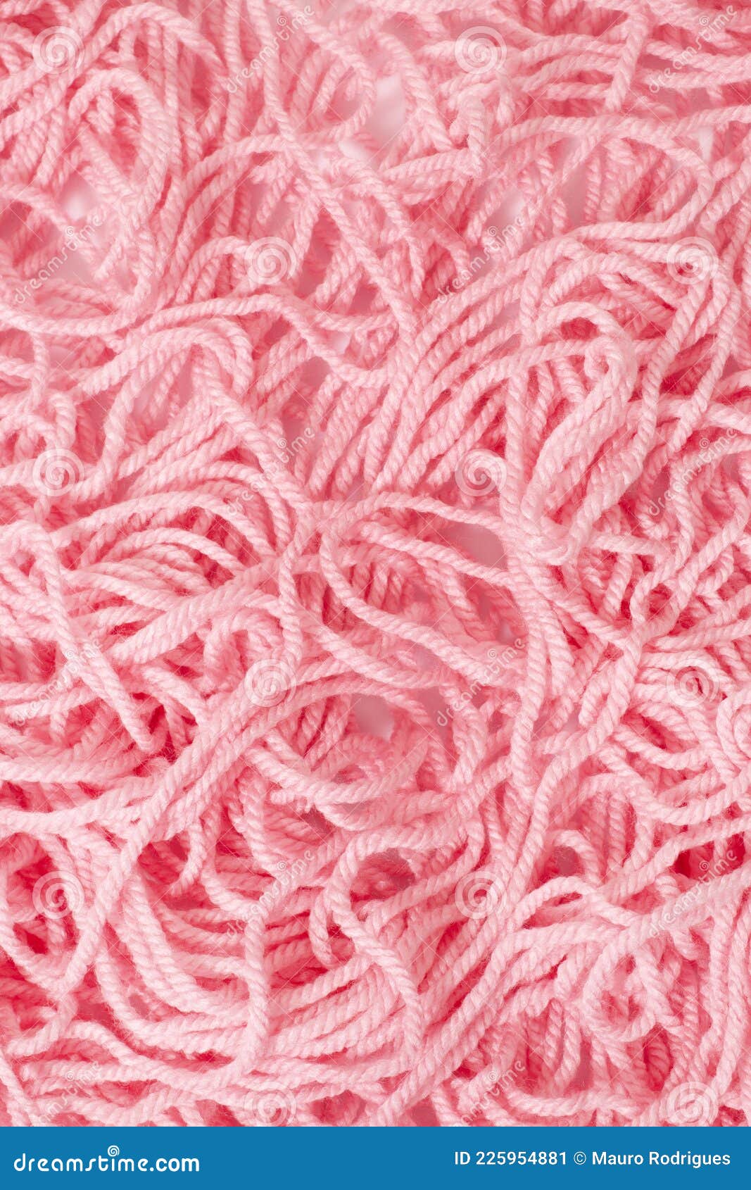 Pink tangled knitting yarn stock image. Image of fluffy 225954881