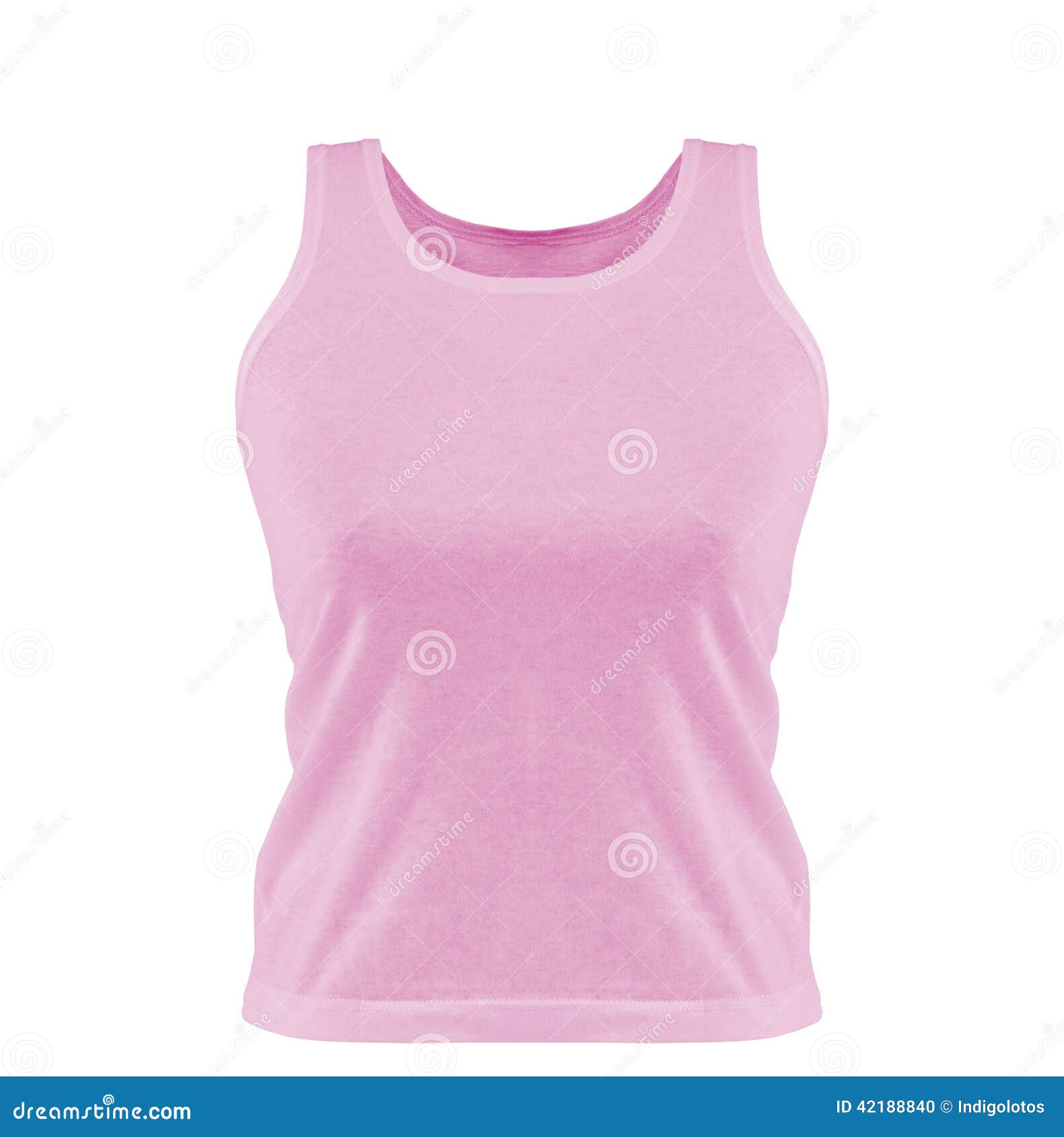 Pink tank top. stock photo. Image of shop, simple, advertising 42188840