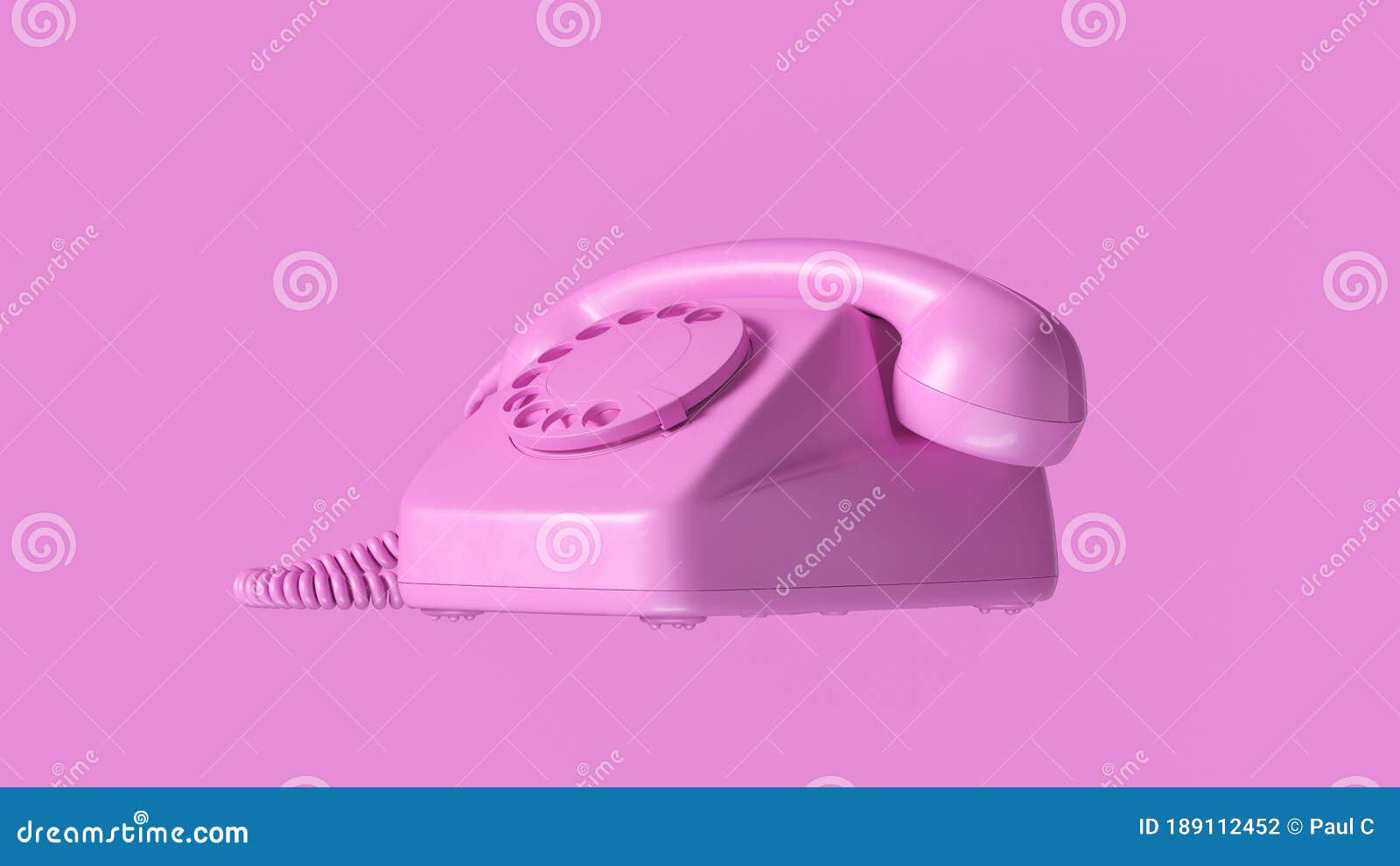 Pink Telephone Vintage Retro Stock Illustration - Illustration of pink ...