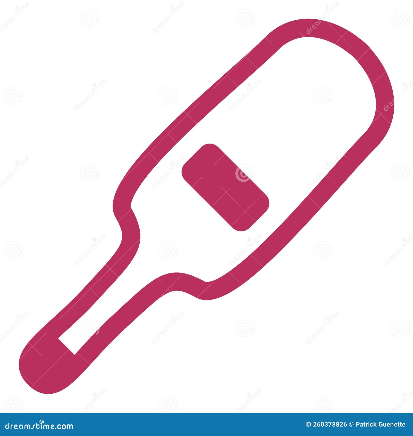 Pink thermometer, icon stock vector. Illustration of season 260378826