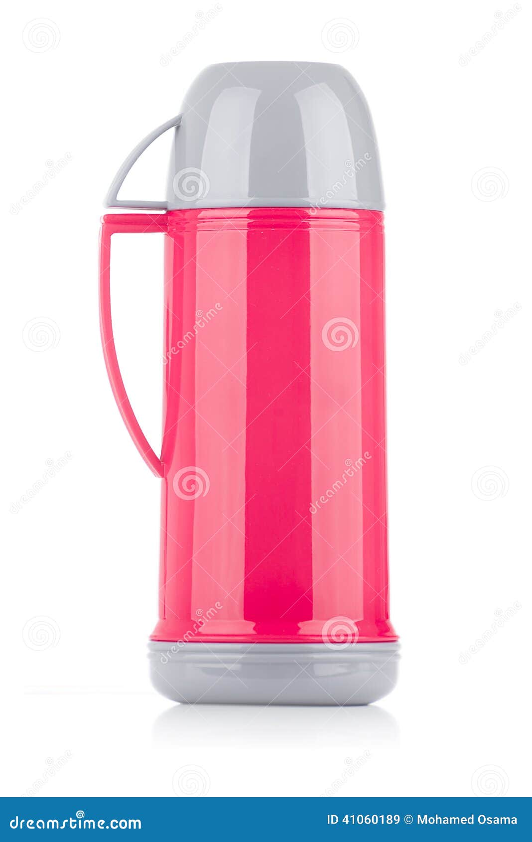 Pink Thermos stock image. Image of cool, heat, isolated 41060189