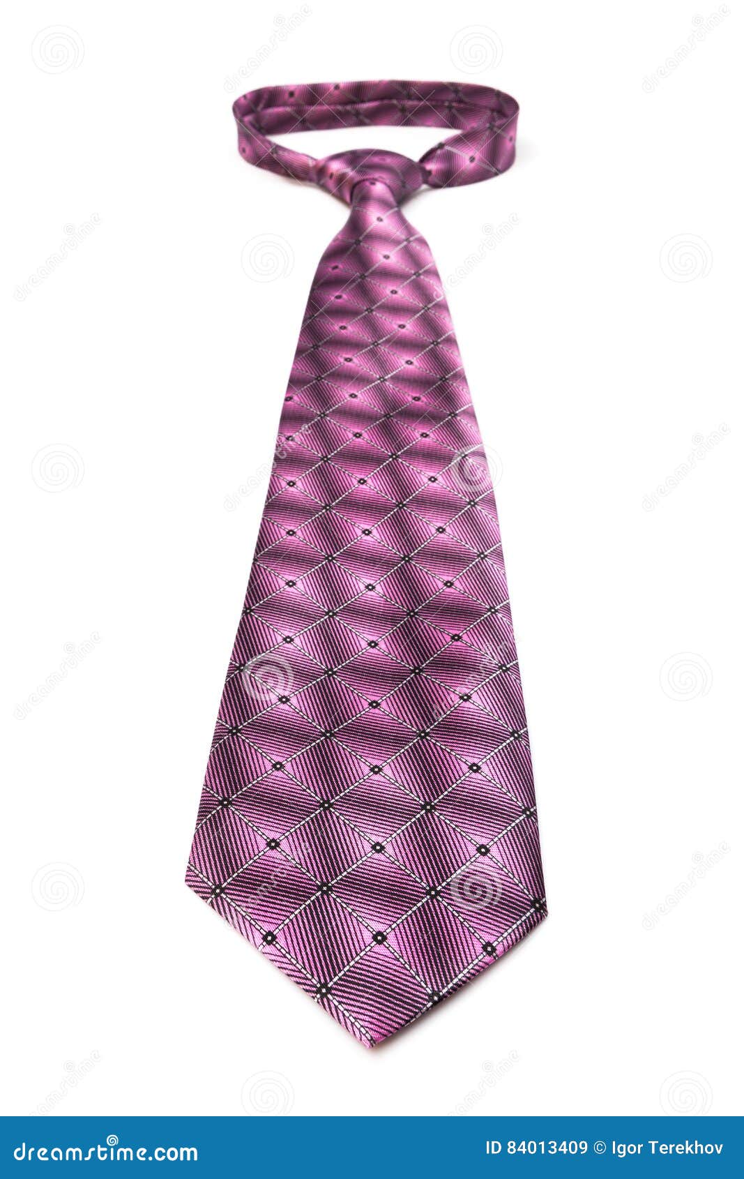 Pink Tie on White Background Stock Image - Image of pink, elastic: 84013409