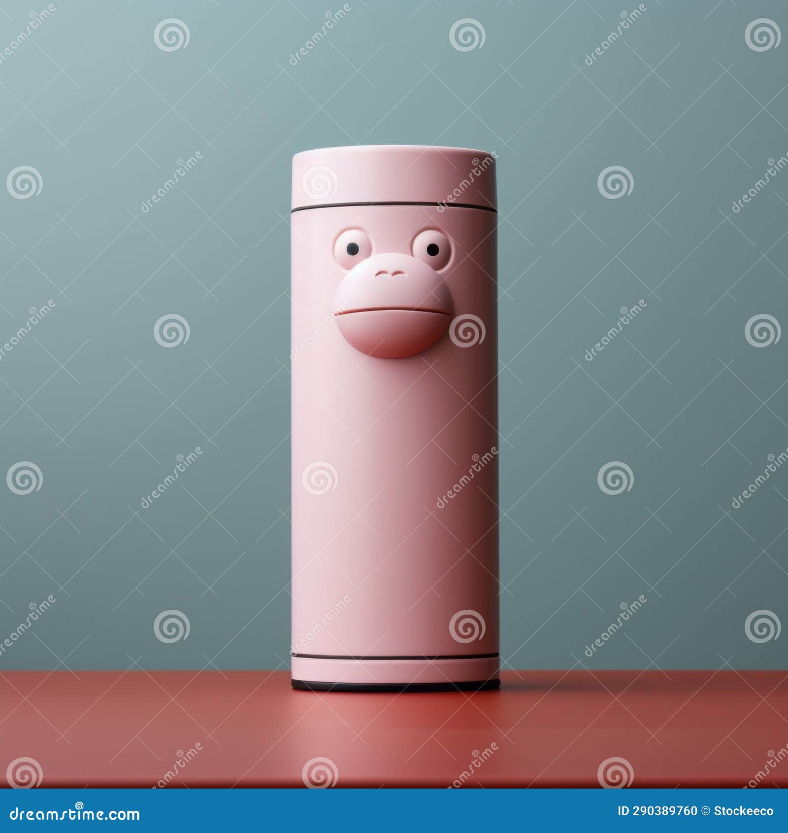 minimalist monkey face pink drink mug - technology art style