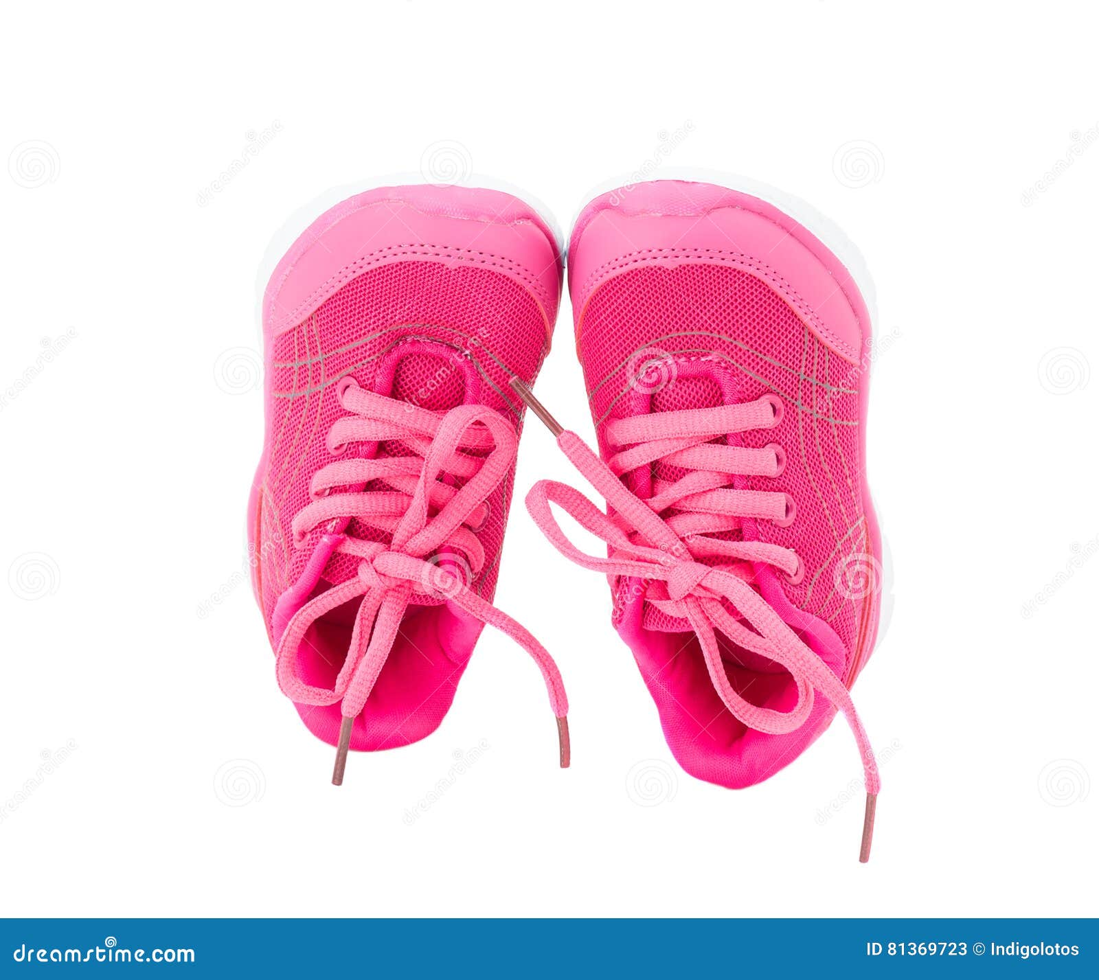 Pink Training Shoes for Girls. Stock Image - Image of girl, clothing ...