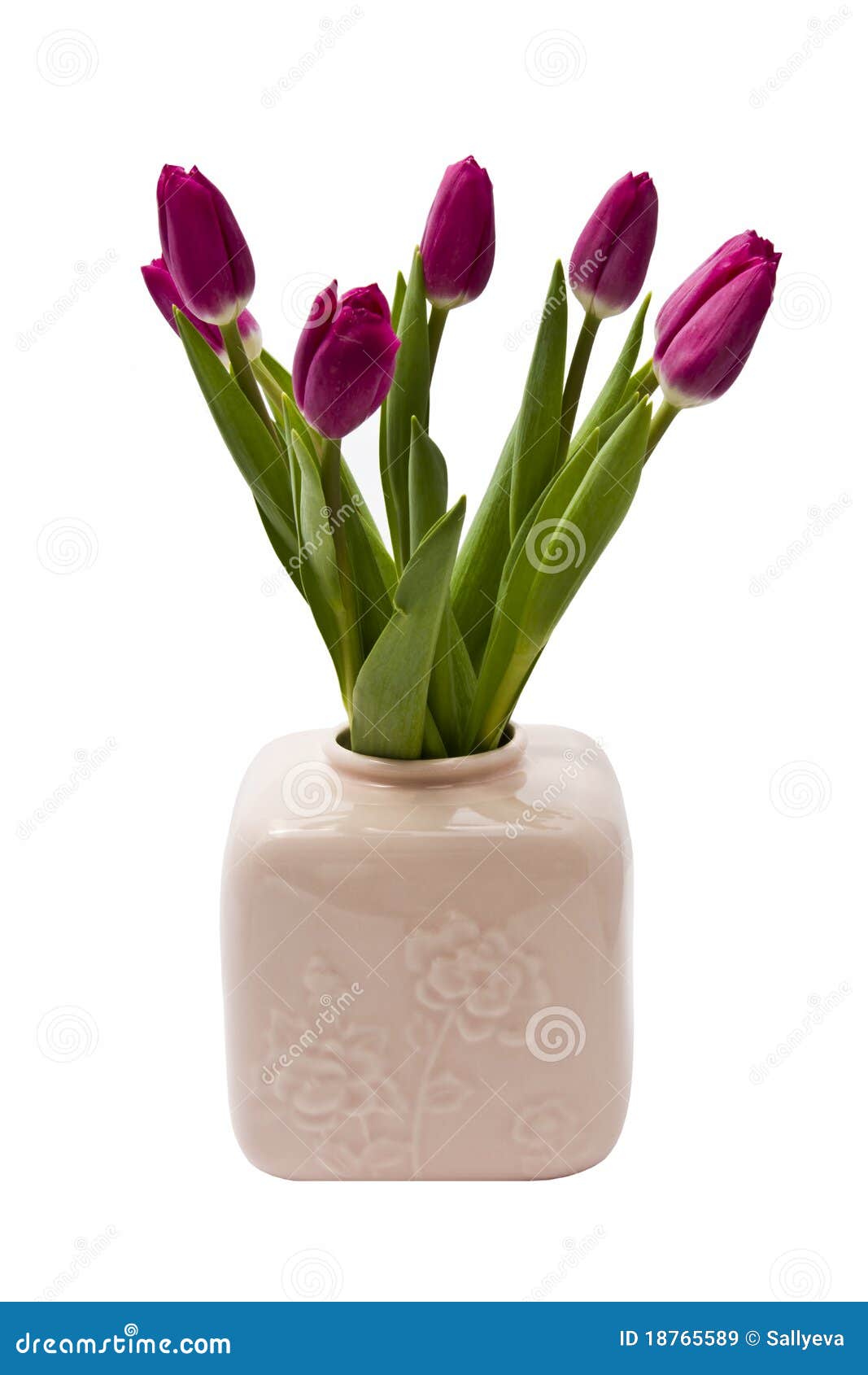 Pink tulips in a vase stock image. Image of nature, love 18765589