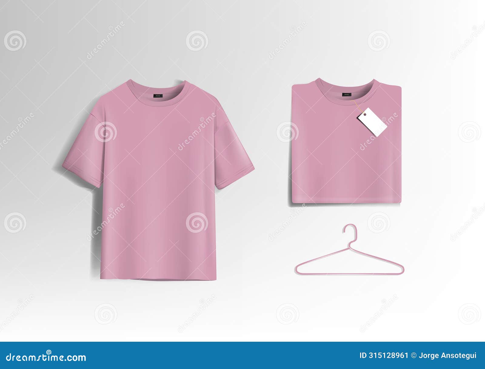 pink unisex blank t-shirt stylish template sides for  mockup print, .