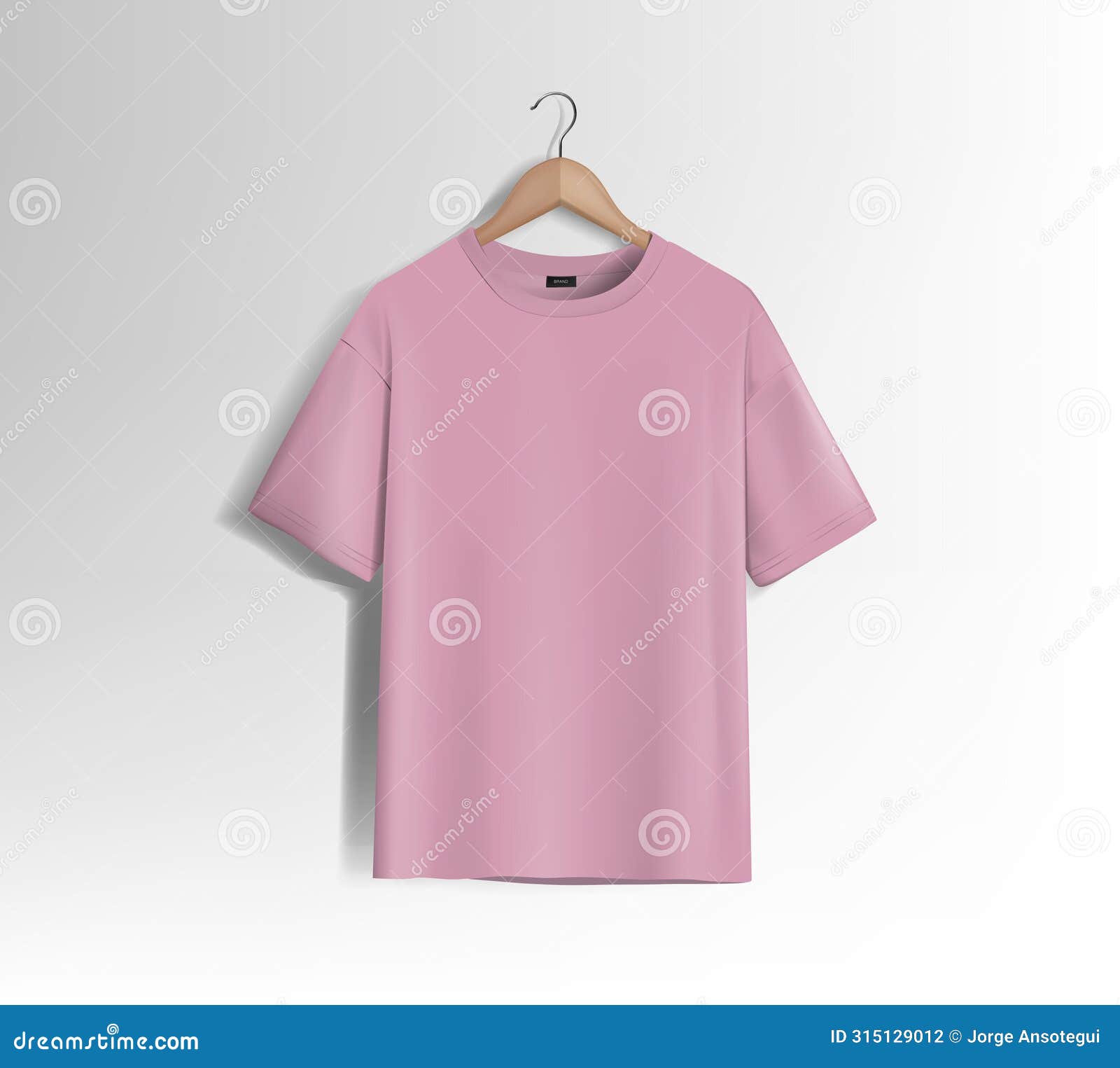pink unisex blank t-shirt stylish template sides for  mockup print, .