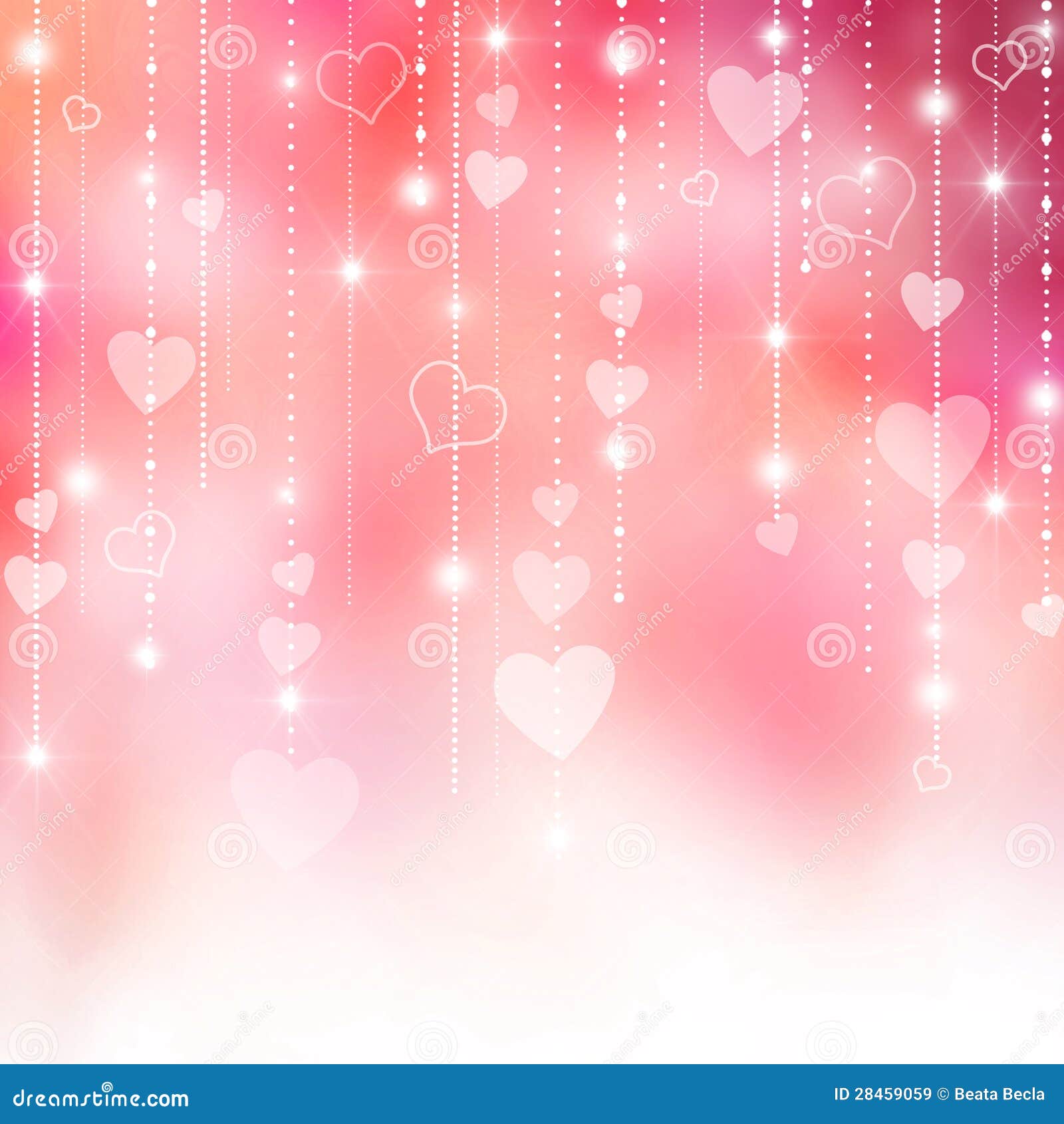 pink valentine's hearts background
