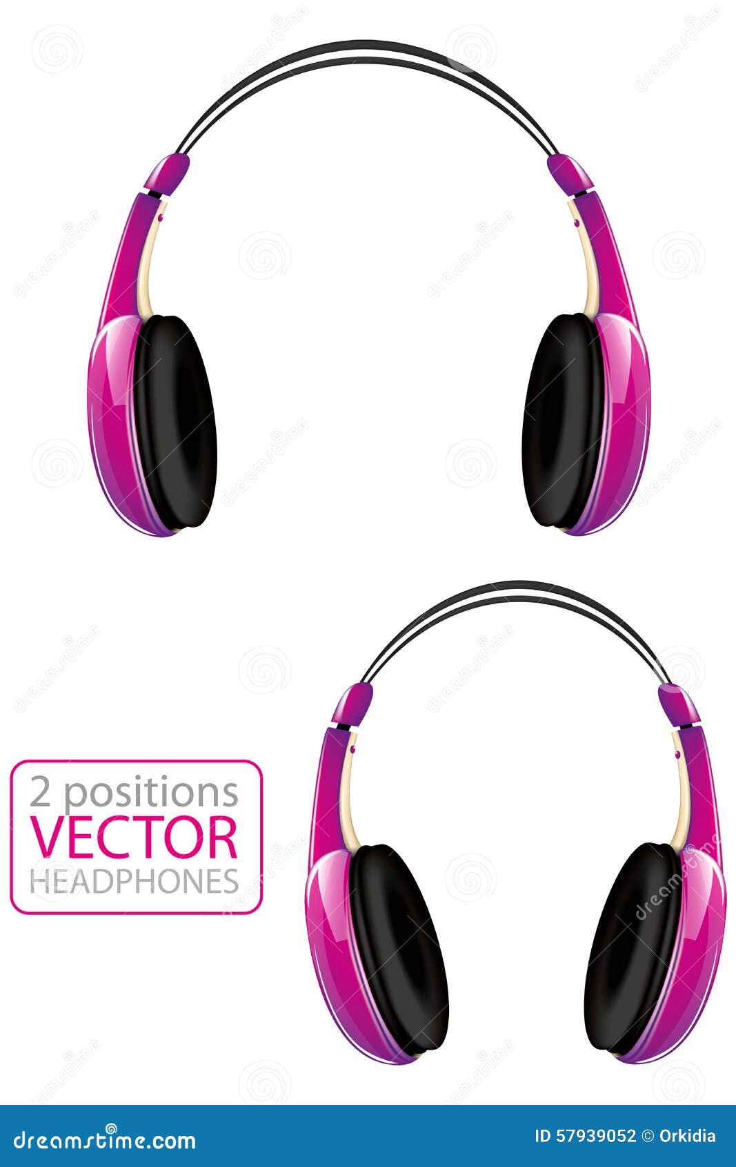 Vector Headphone Icon Set 53000112