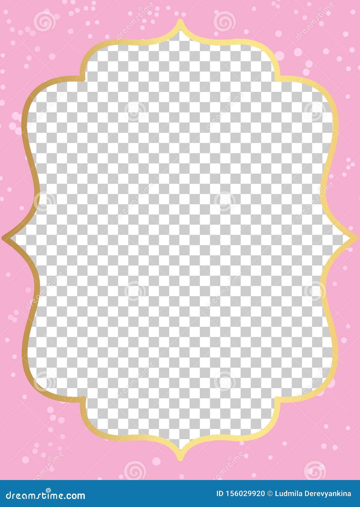 Pink Vector Template of Invitation Card for Little Girl. Printable Colorful  Invite. Frame. Stock Vector - Illustration of love, decoration: 156029920
