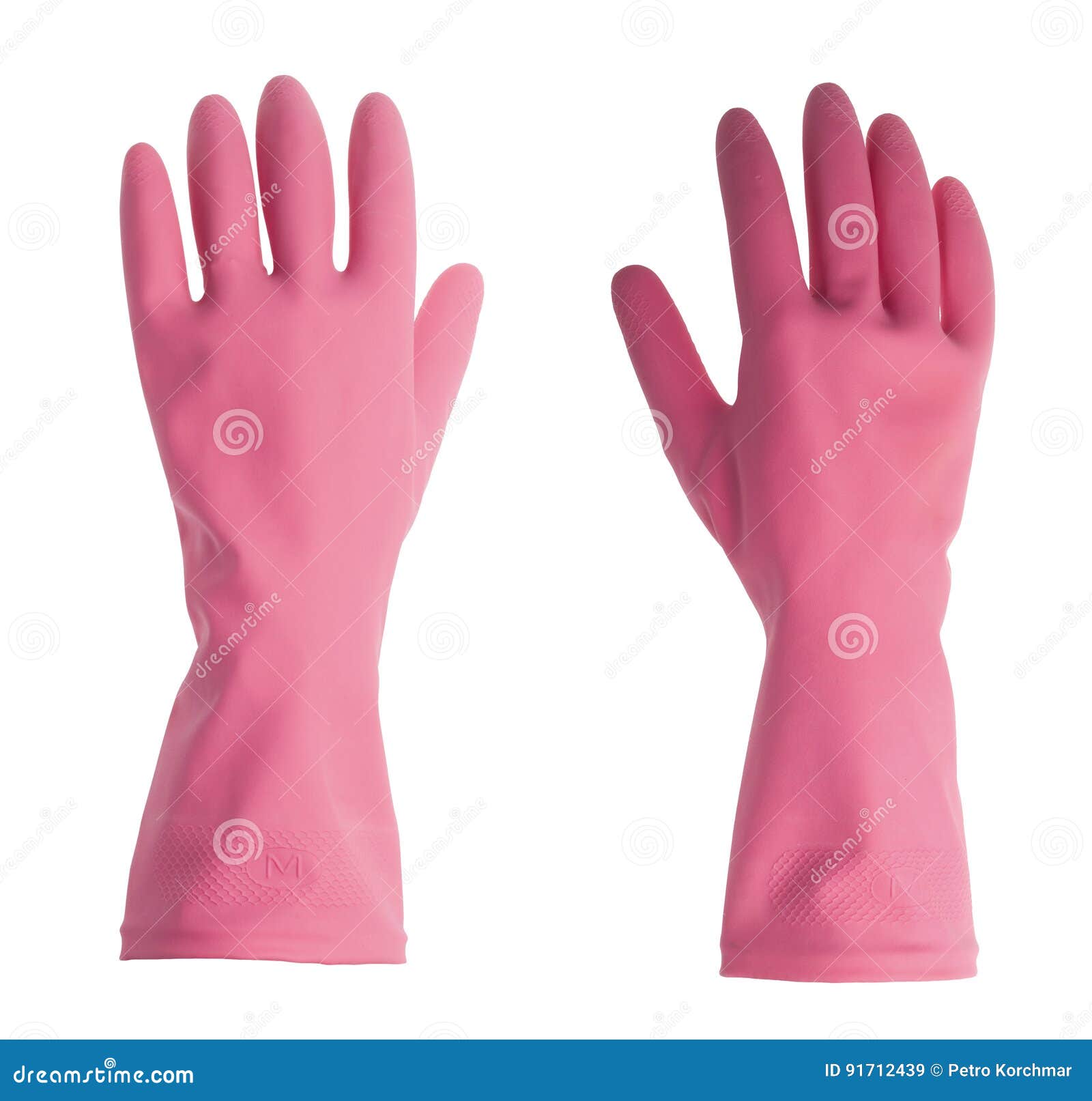 Pink vinyl gloves stock image. Image of isolated, gloves 91712439